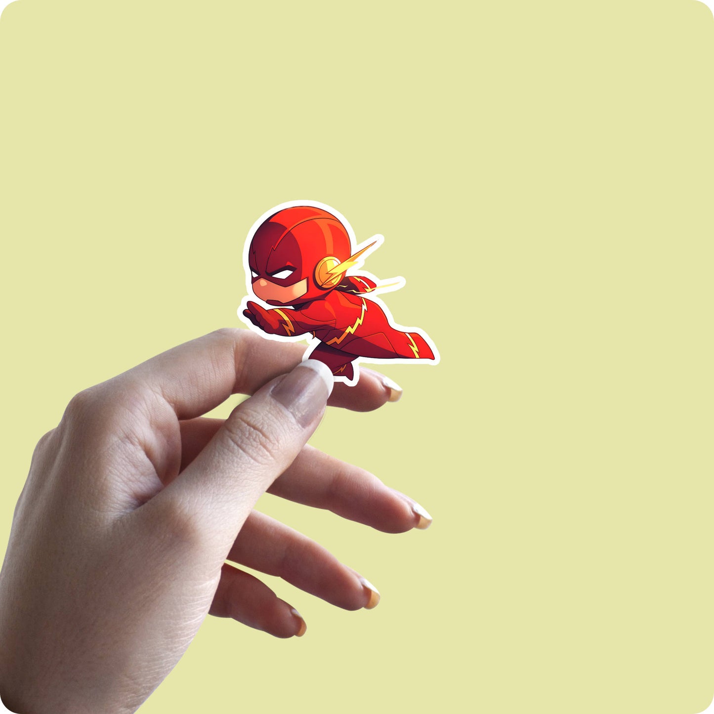 Flash Chibi Sticker Tiny Speedster – DC Superhero
