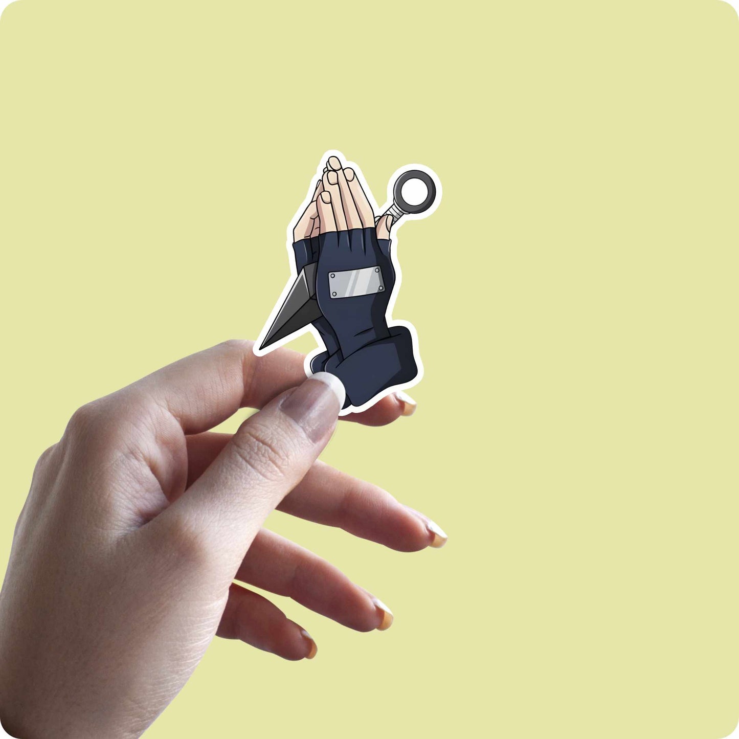Naruto Kunai Sticker – Ninja Weapon in Hand