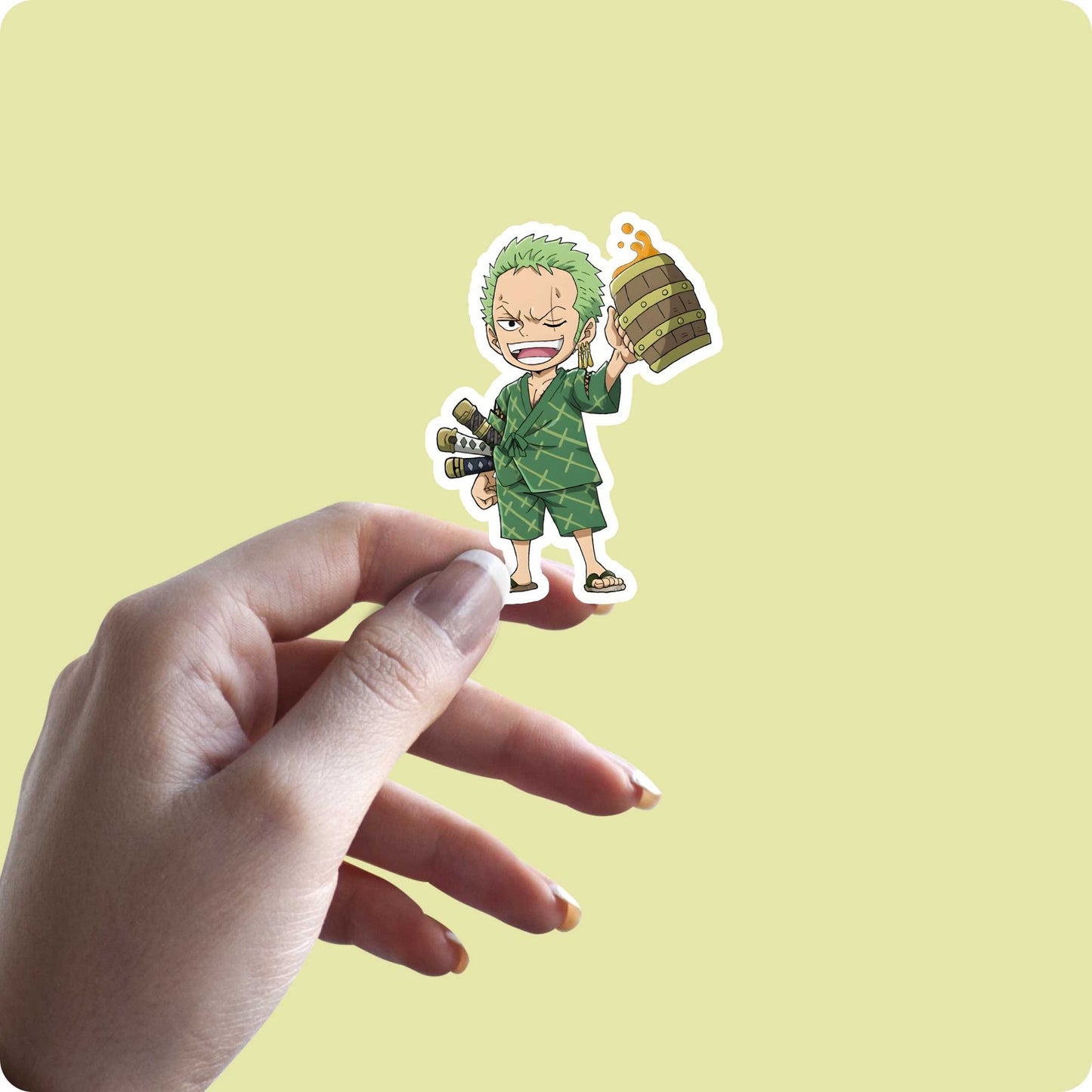 One Piece Zoro Booze Sticker