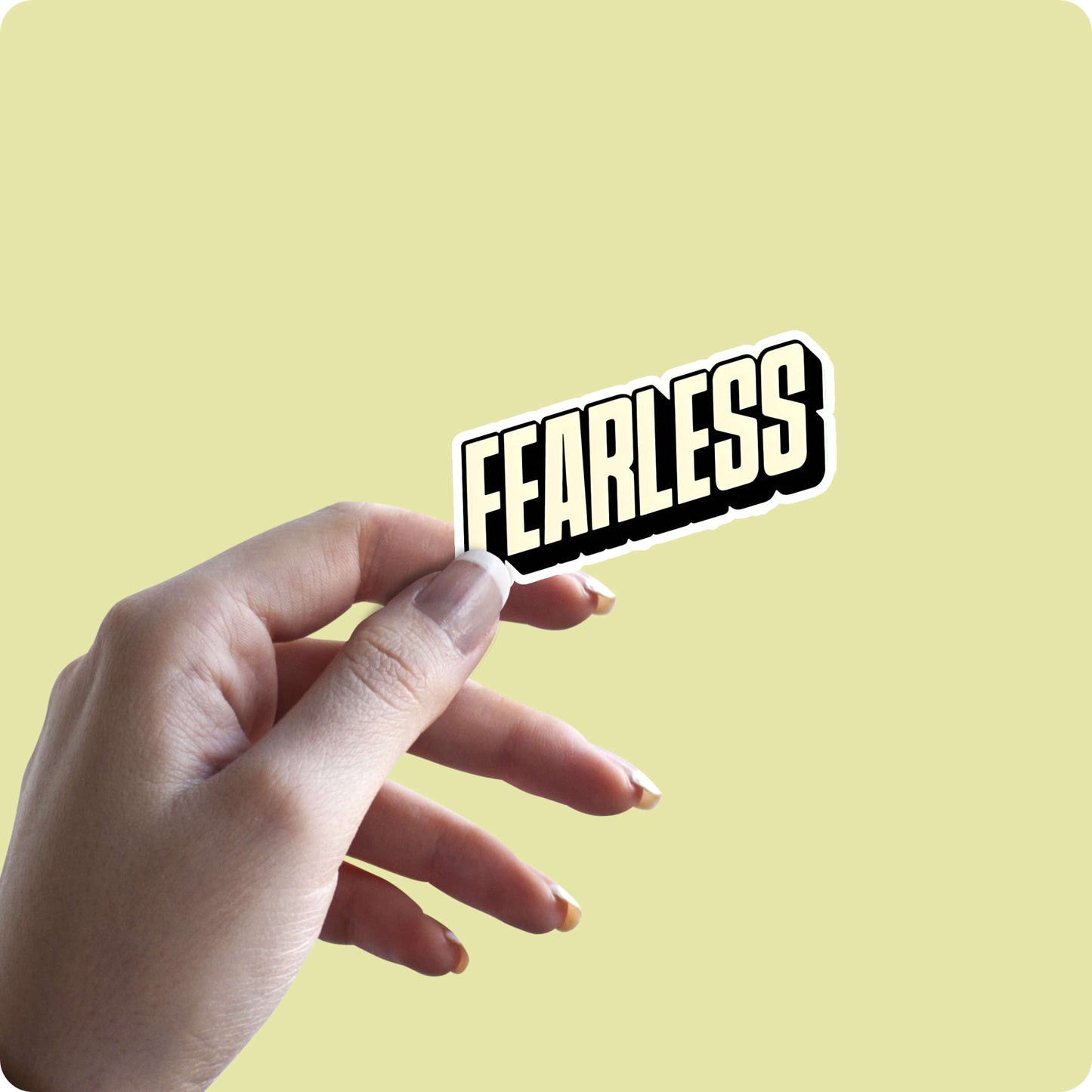 Fearless Sticker – Motivational Design