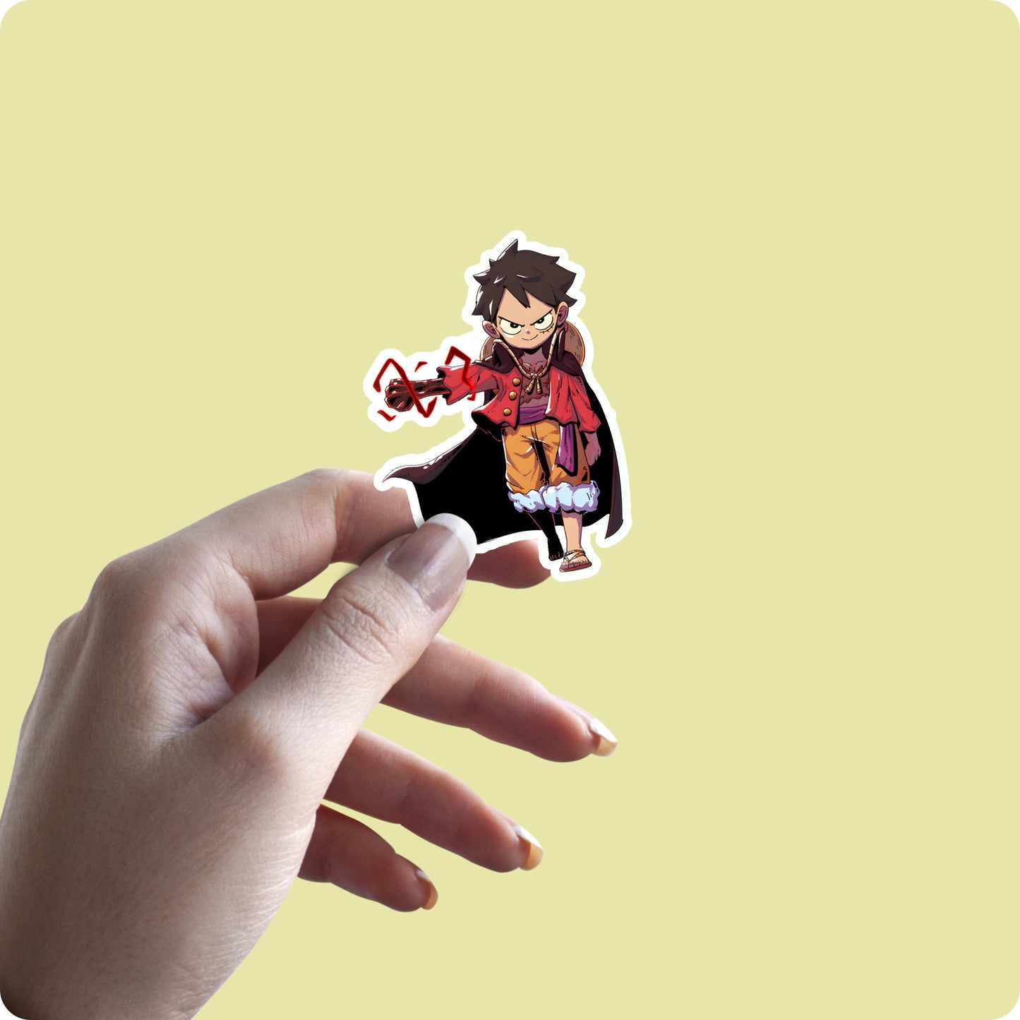 One Piece Luffy Armor Haki Sticker