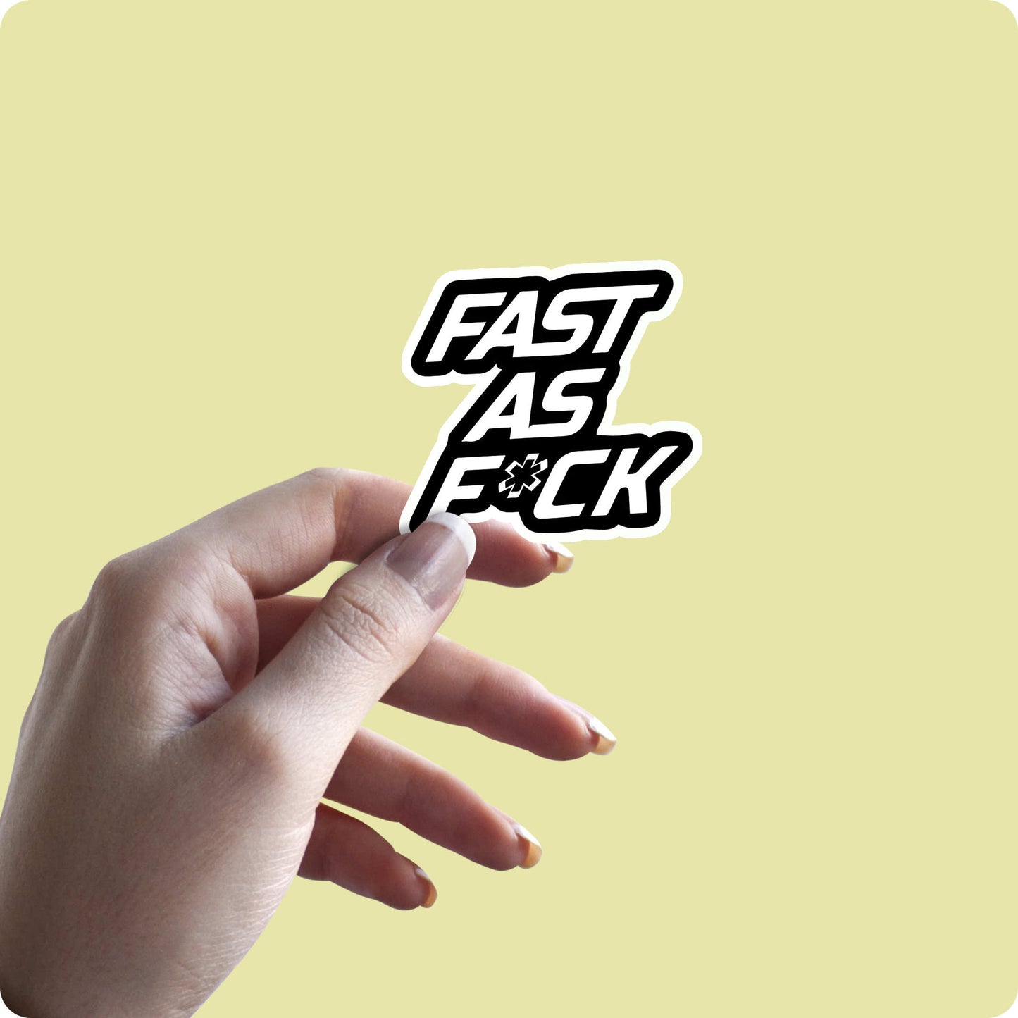 Fast As Speed Biker Sticker - No Limits