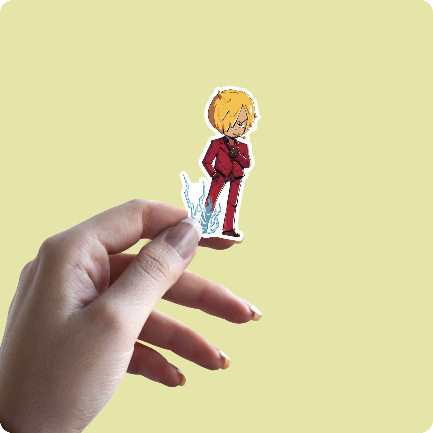 One Piece Sanji Haki Kick Sticker – Diable Jambe