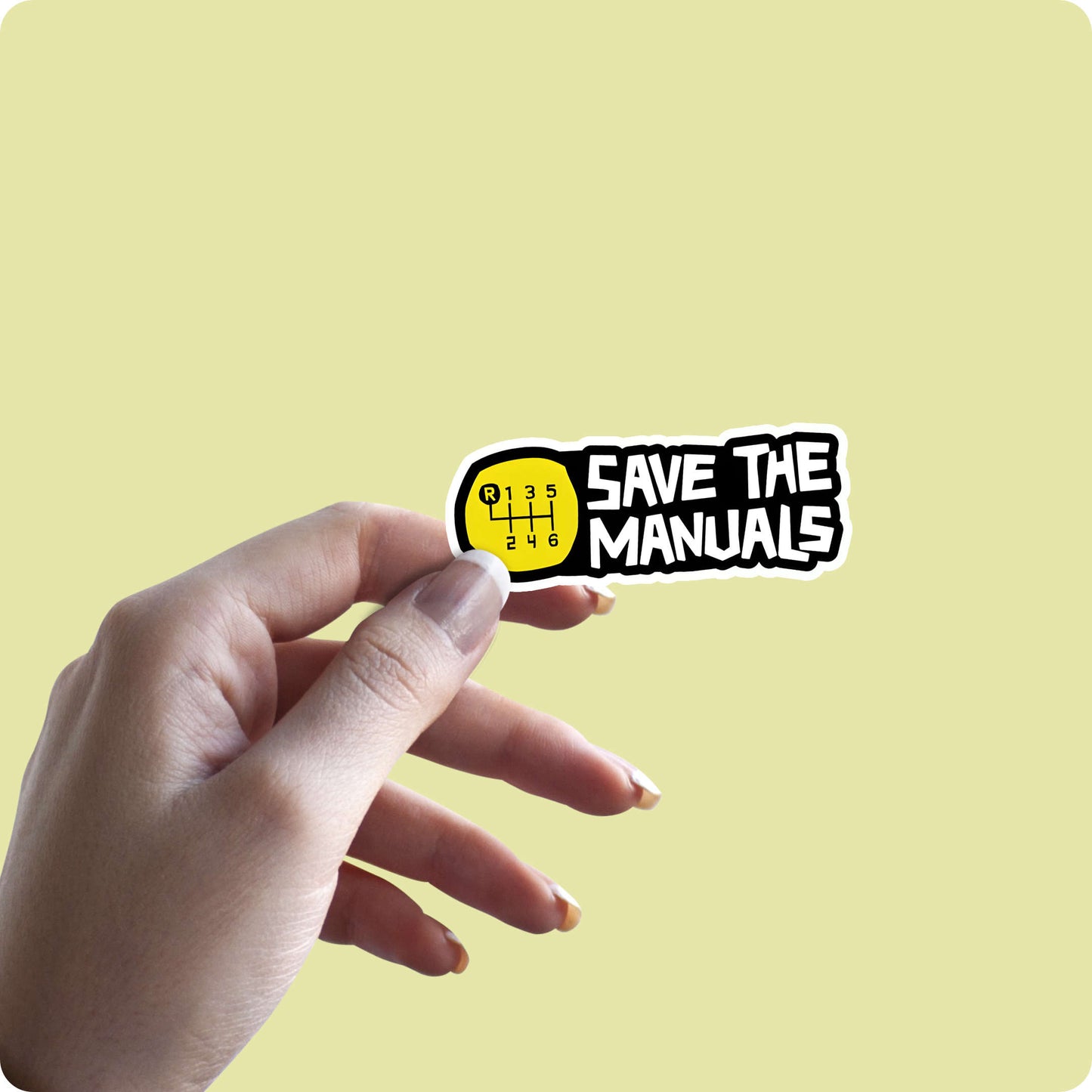 Car Rider Sticker – Save the Manual Gears
