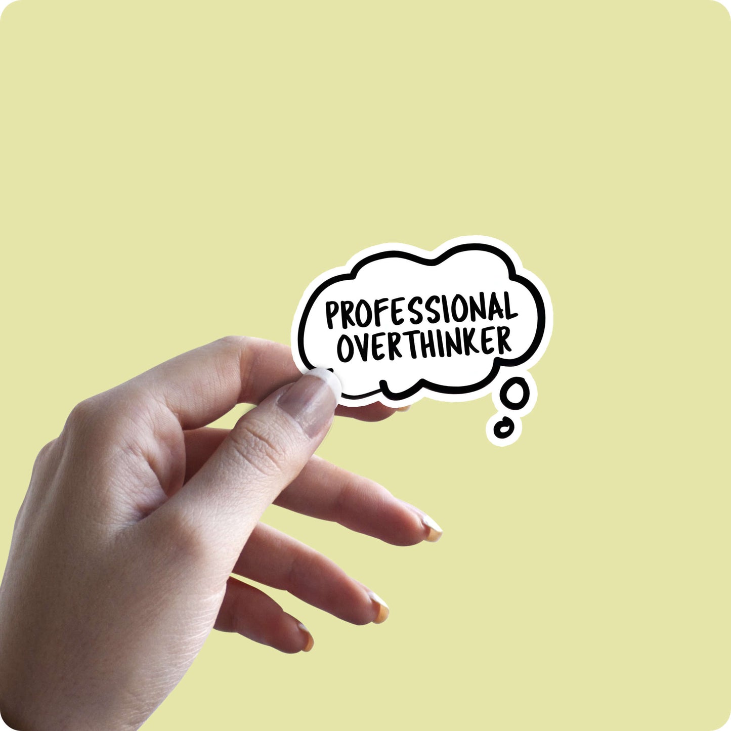 Professional Overthinker Funny Sticker