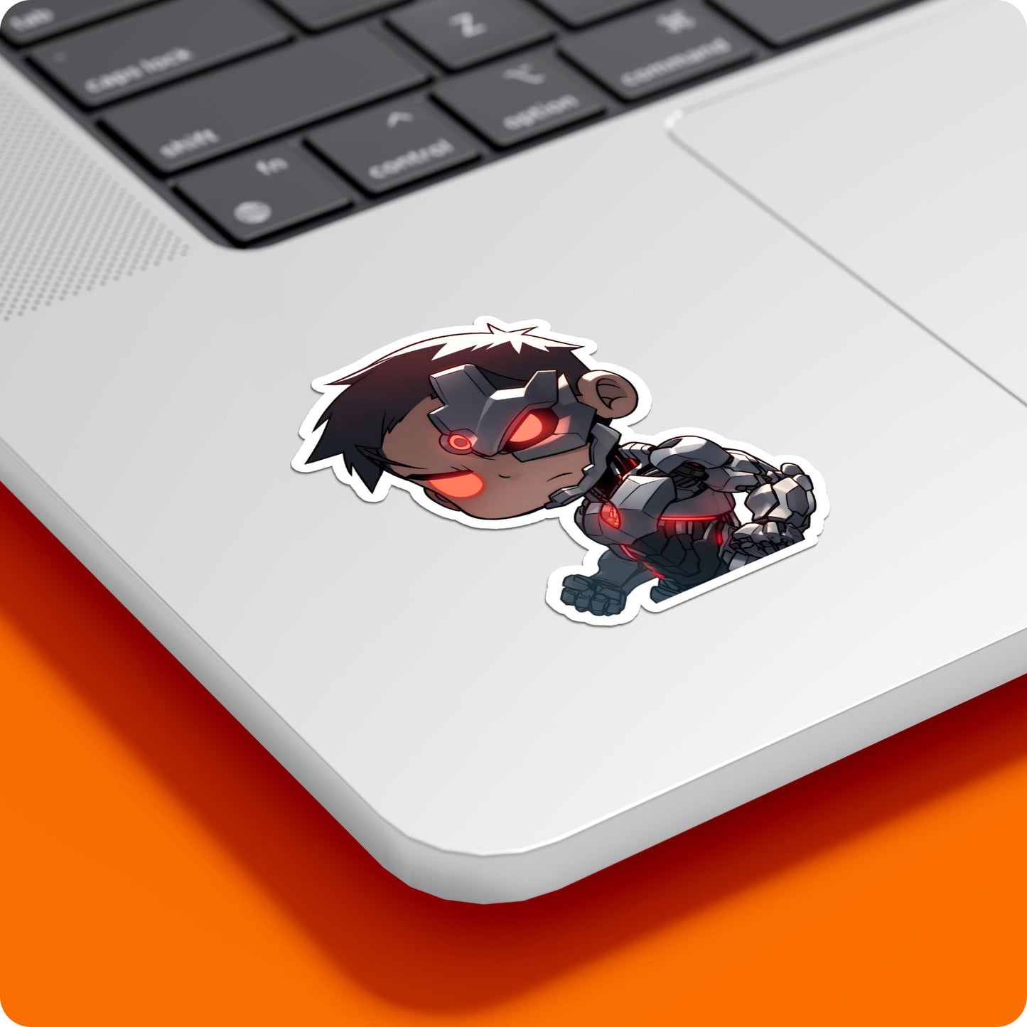 Cyborg Chibi Sticker – DC Superhero