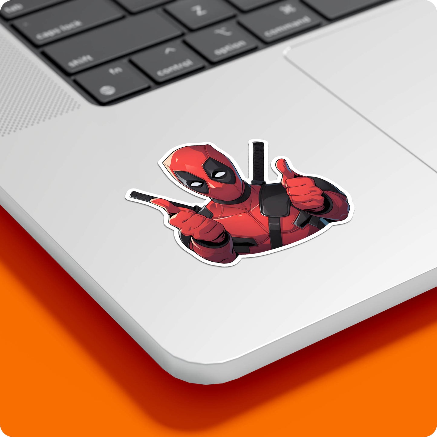 Deadpool Superhero Sticker – Funny Thumbs Up