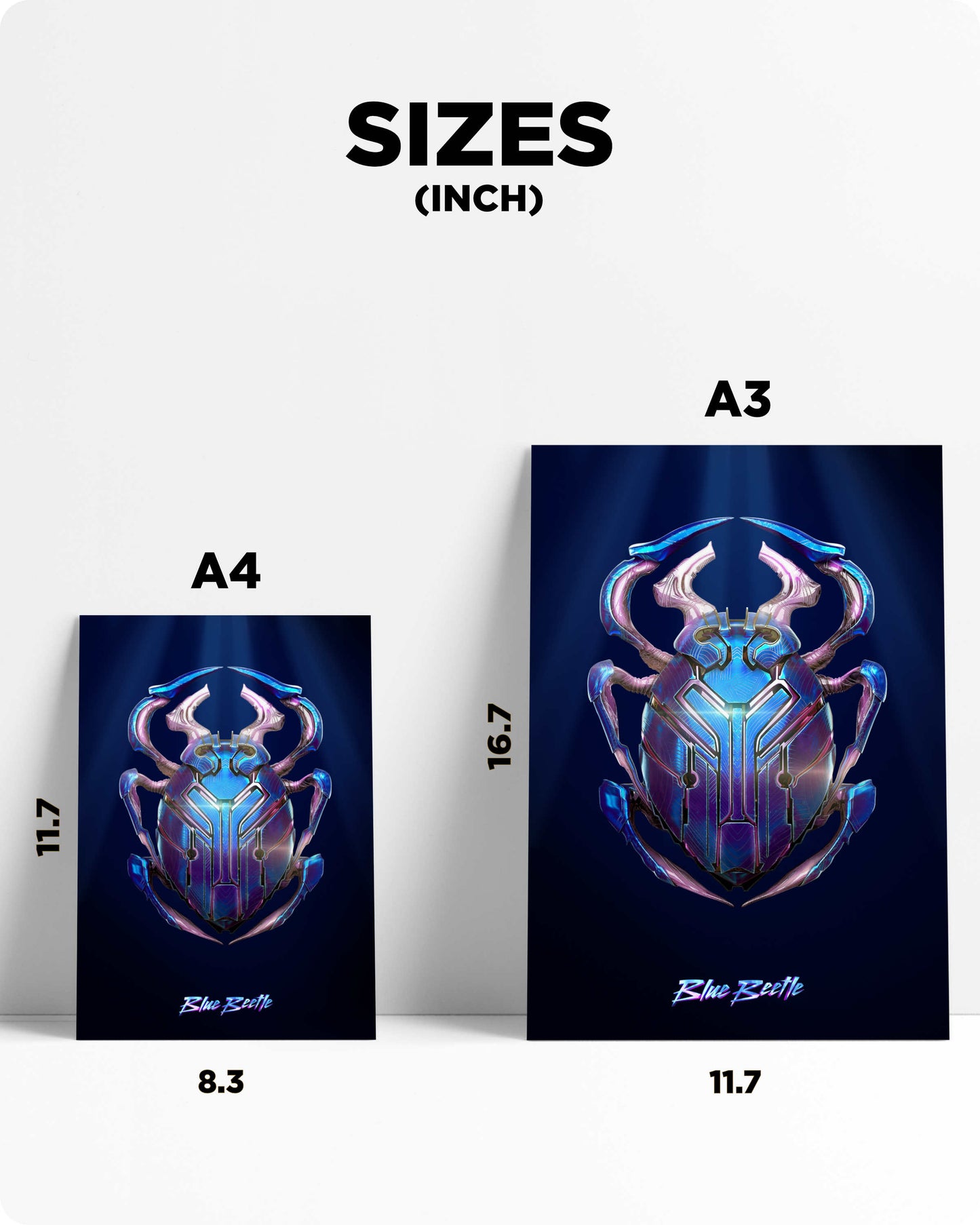 Blue Beetle Metal Poster – DC Superhero
