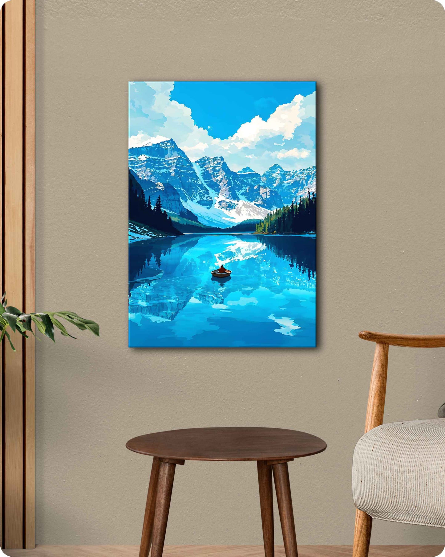 Mountain & Water Scenery Metal Poster
