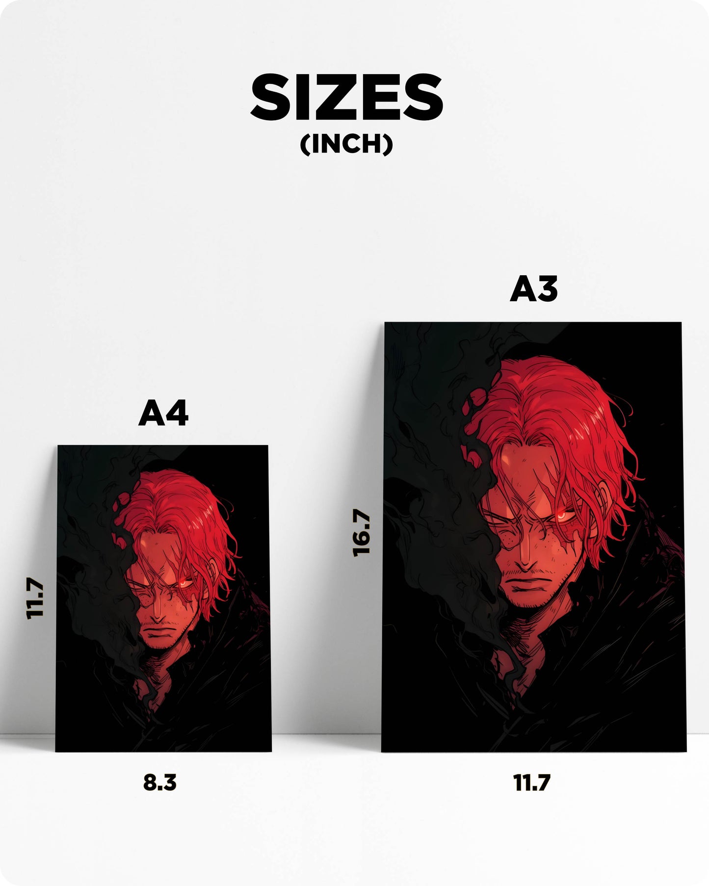 One Piece Shanks Metal Poster – Yonko of the Sea