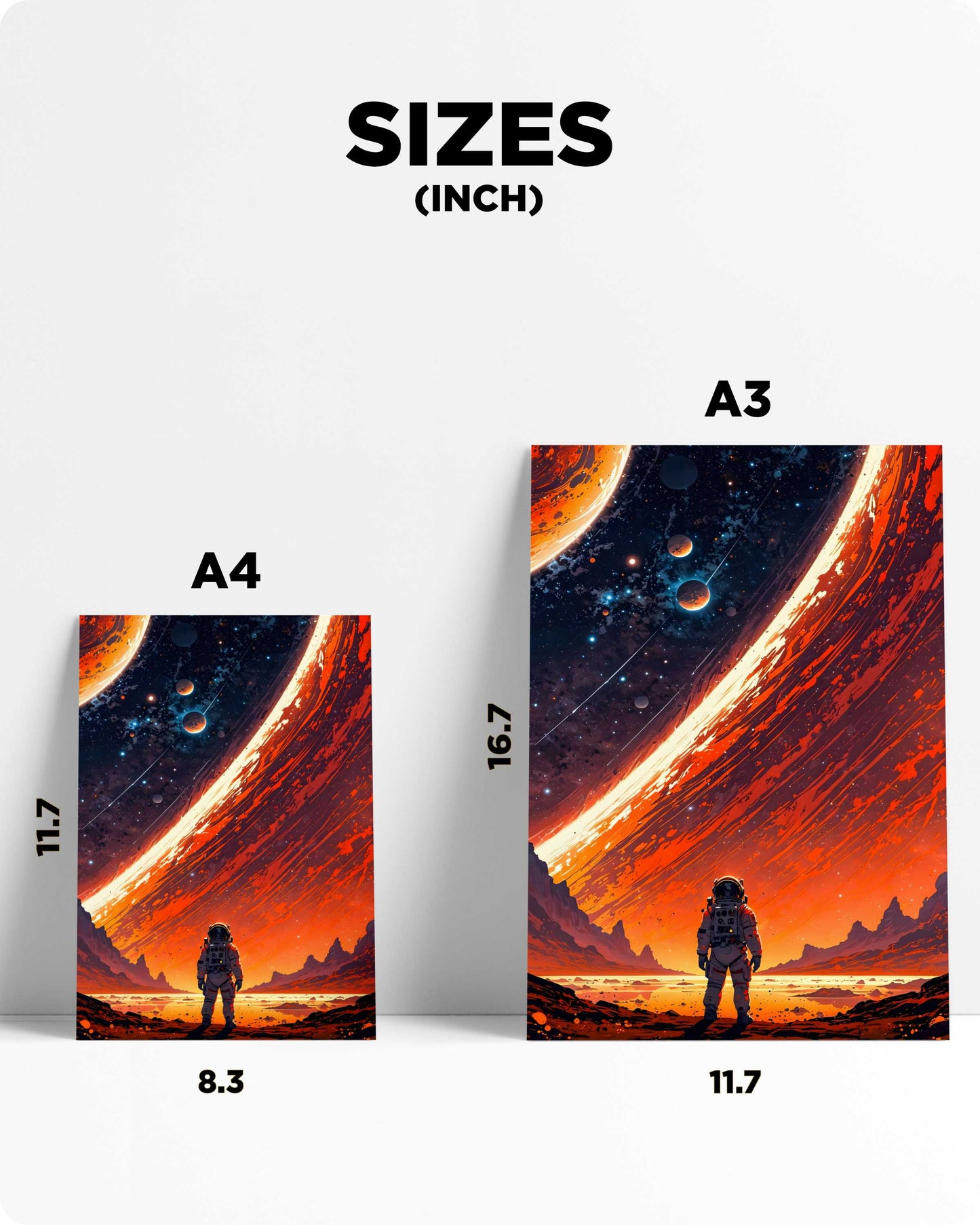 Outer Space Metal Poster – Galactic Journey