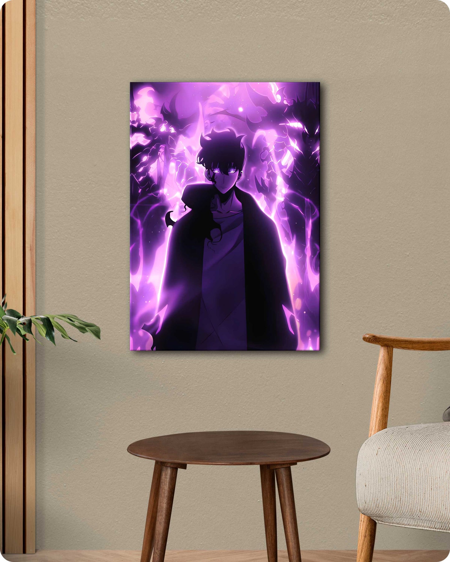 Solo Leveling Metal Poster – Jin-Woo Shadow Monarch