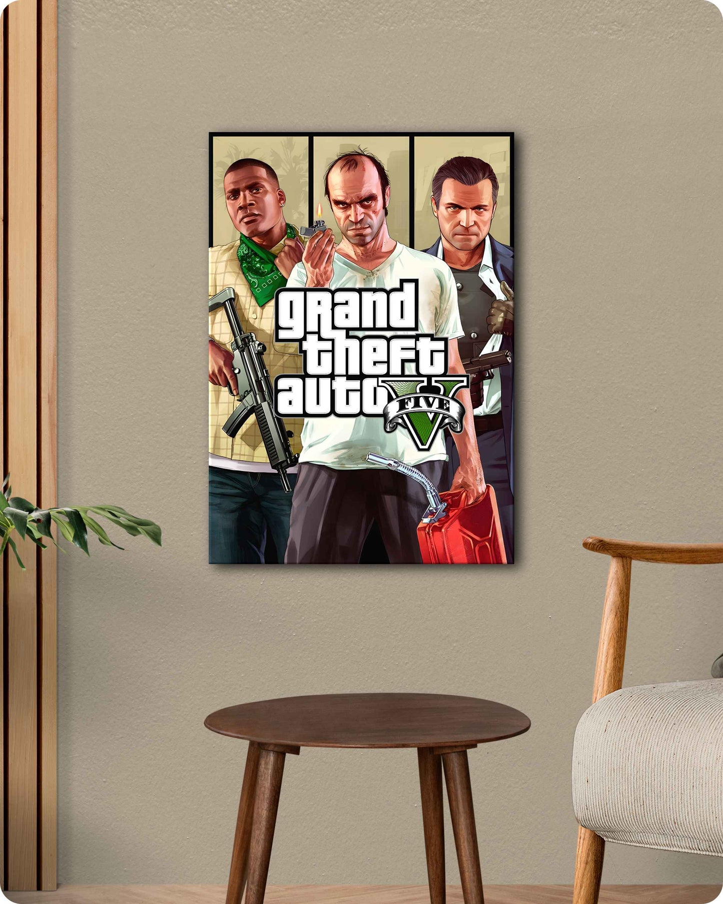 GTA V Big Three Metal Poster – Rockstar Games