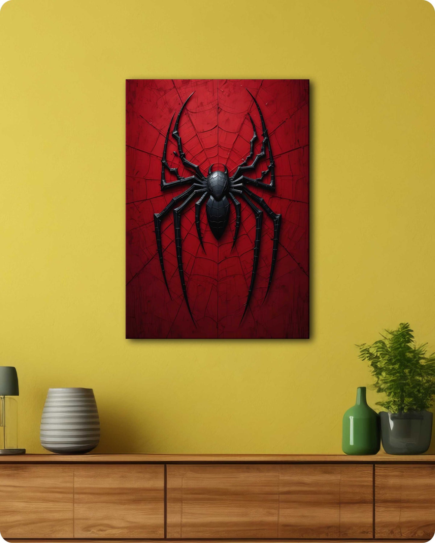 Spiderman Logo Metal Poster – Marvel Superhero