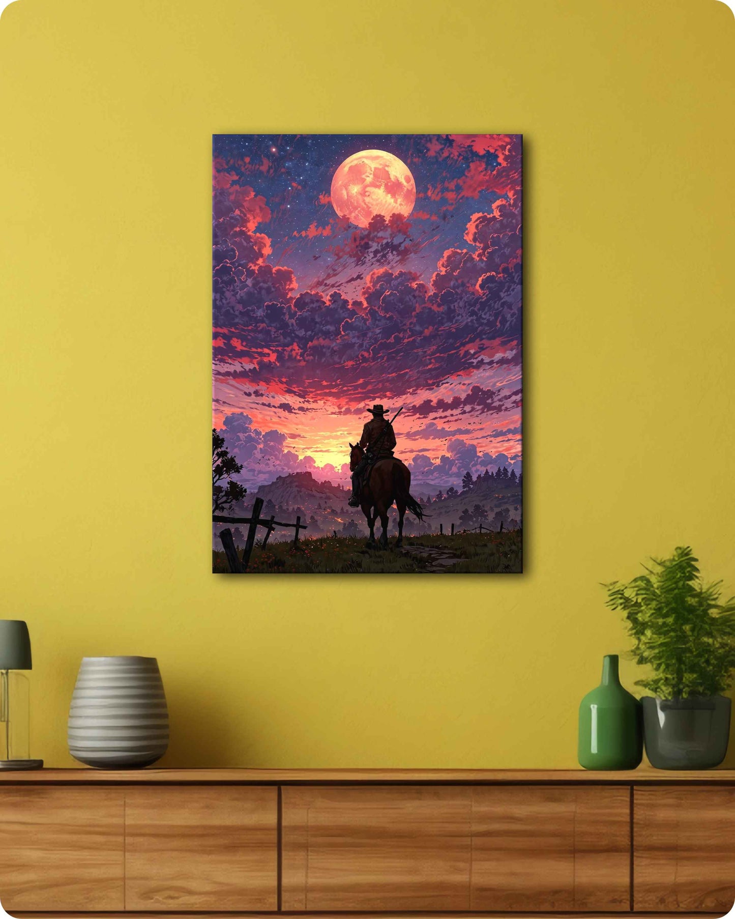 RDR2 Rockstar Games Metal Poster – Journey at Dusk Metal