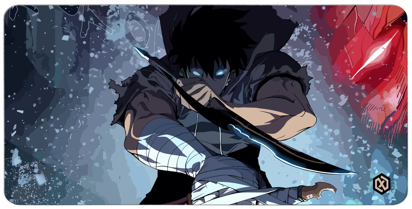 Solo Leveling Jinwoo Anime Deskmat – Shadow Monarch Rise