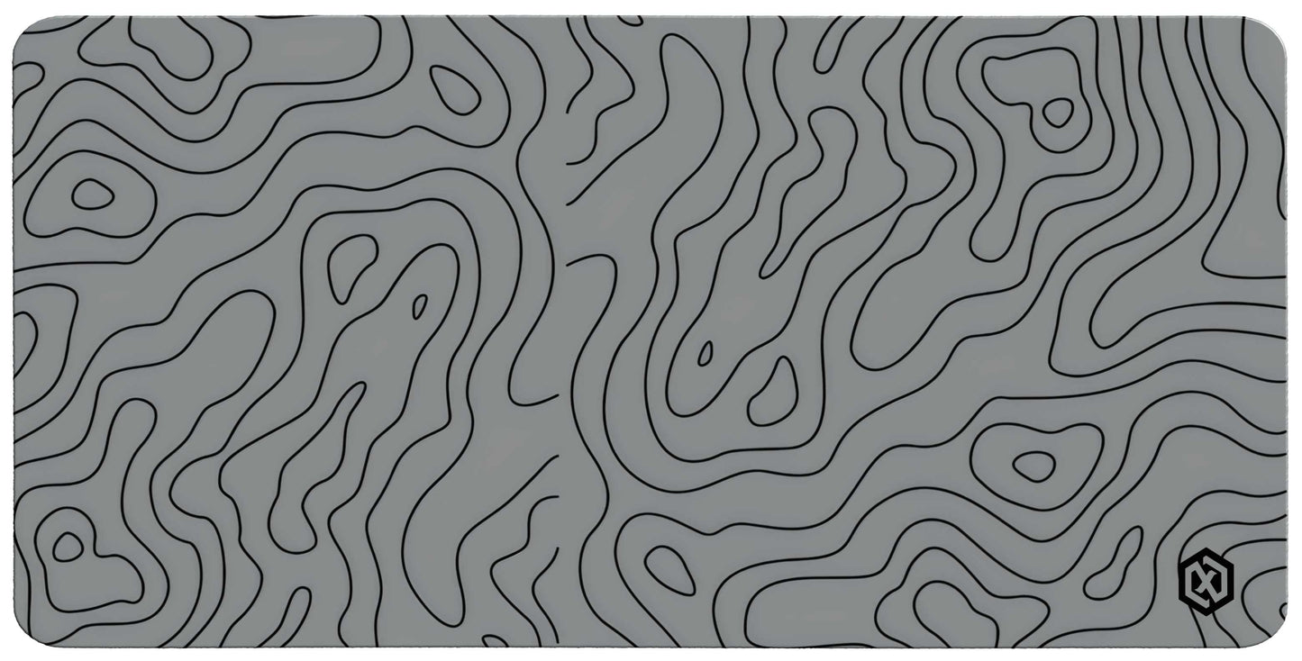 Geographic Abstract Waves Deskmat – Modern Design