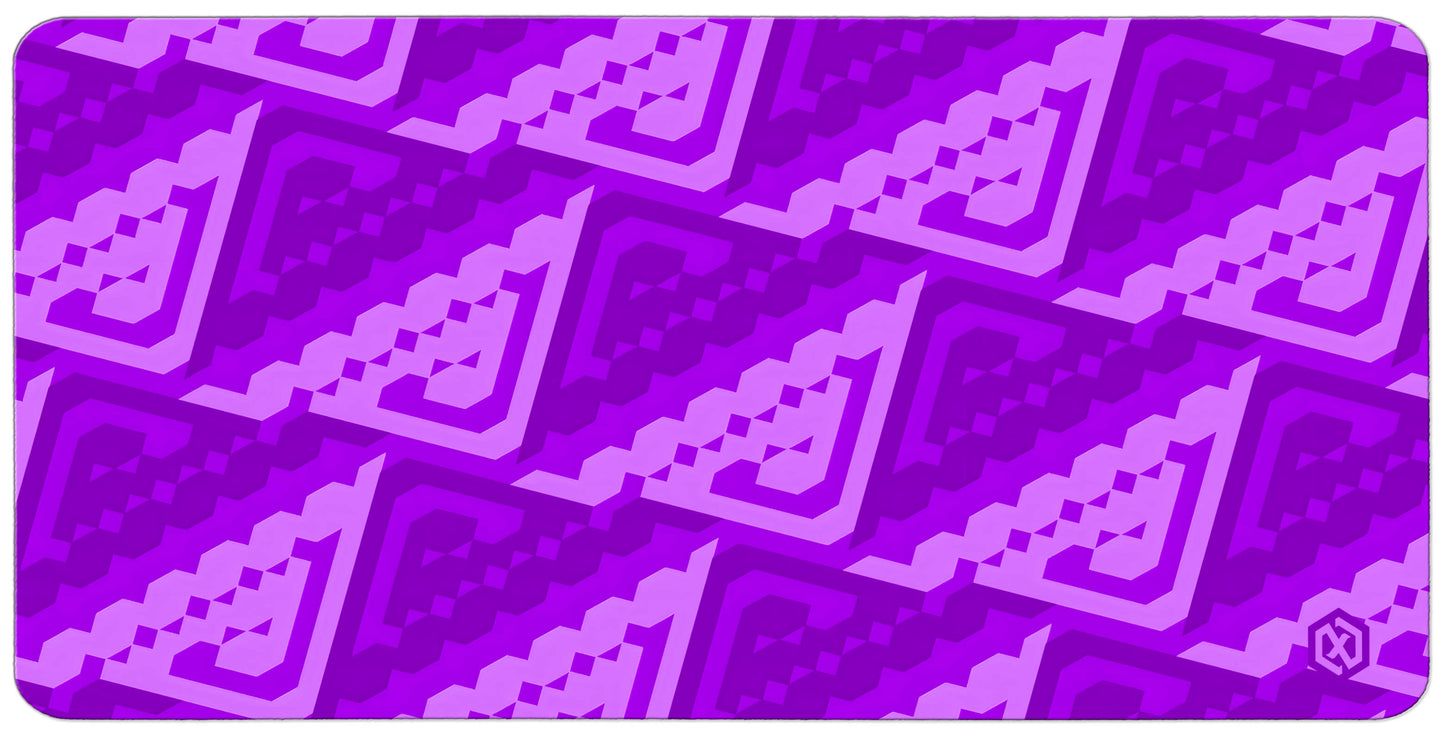 Abstract Pattern Deskmat - Purple Contour