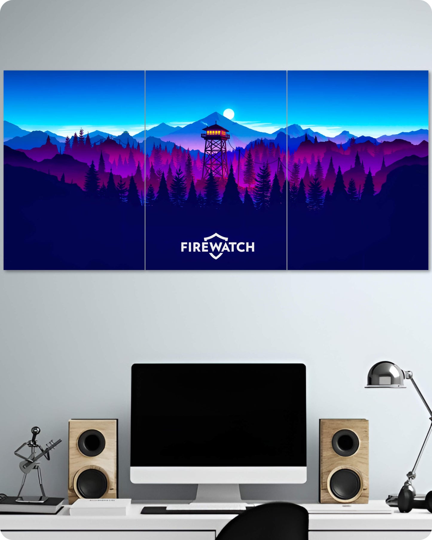 Firewatch Game Poster - 3-Piece Split Set | 1x3