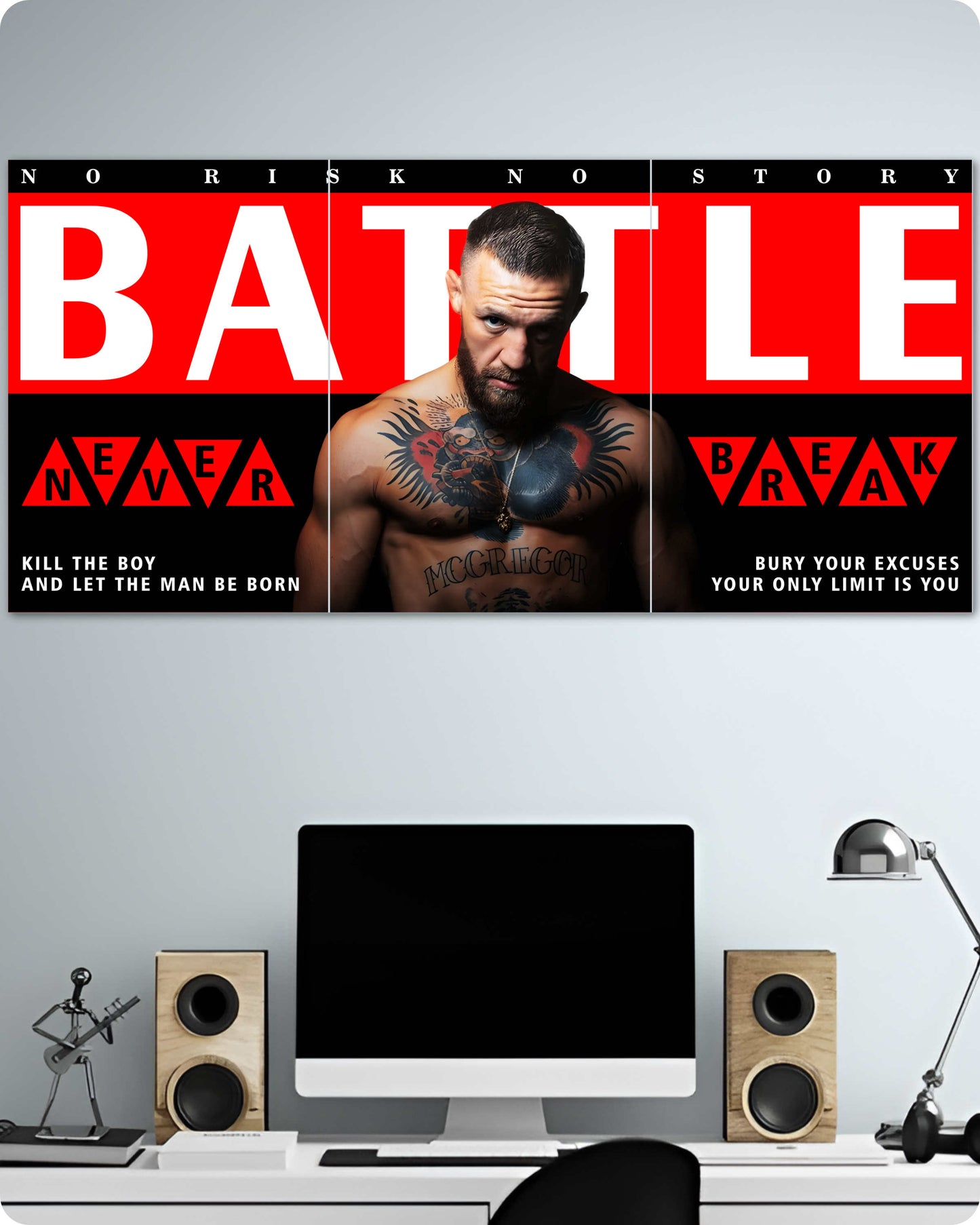 Conor McGregor Motivational Poster - 3-Piece Split Set