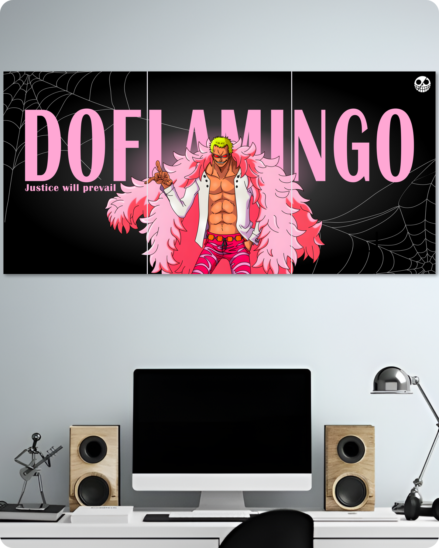 One Piece Doflamingo Anime Poster - 3 Piece Split Set