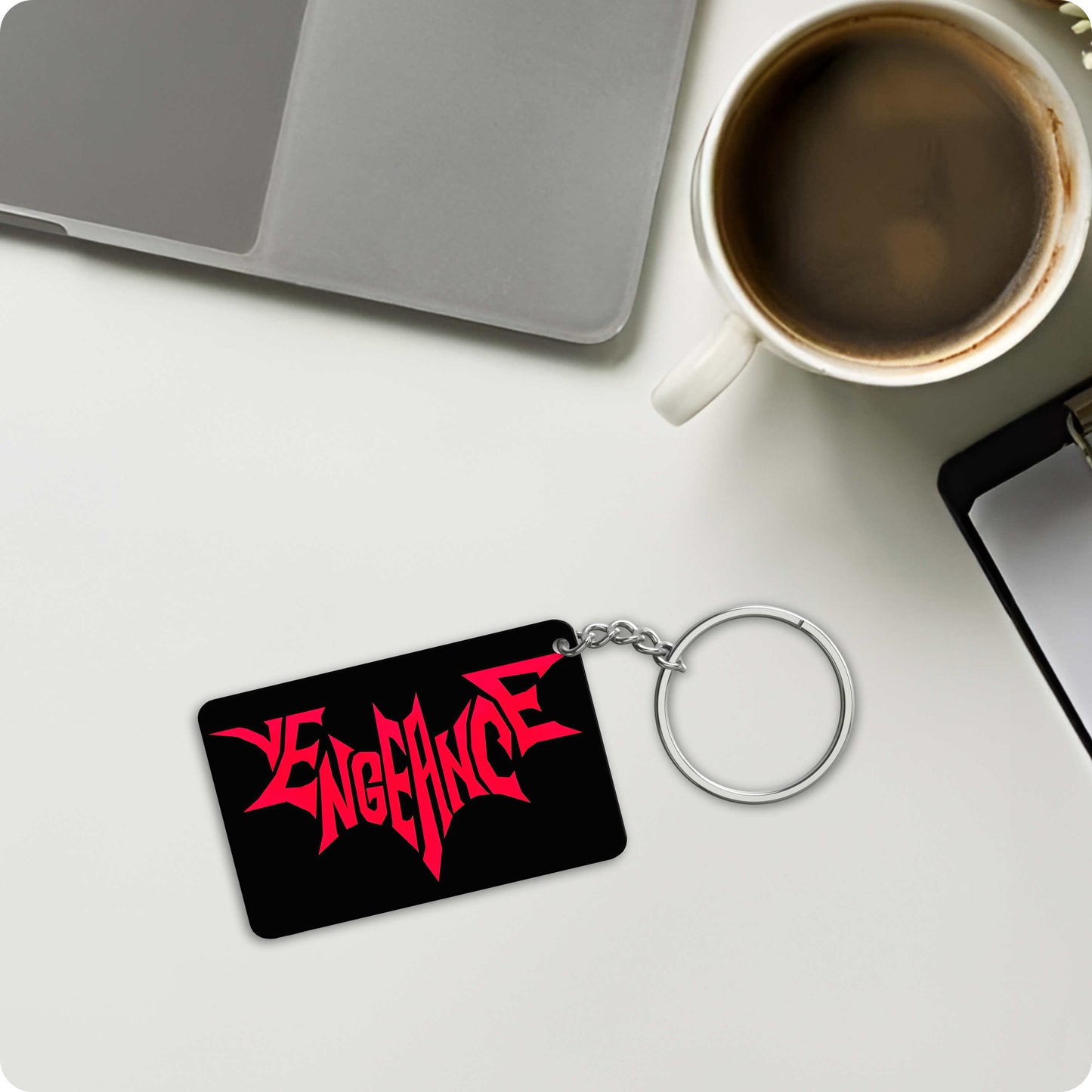 Batman Logo Keychain - Vengeance Design - DC Superhero