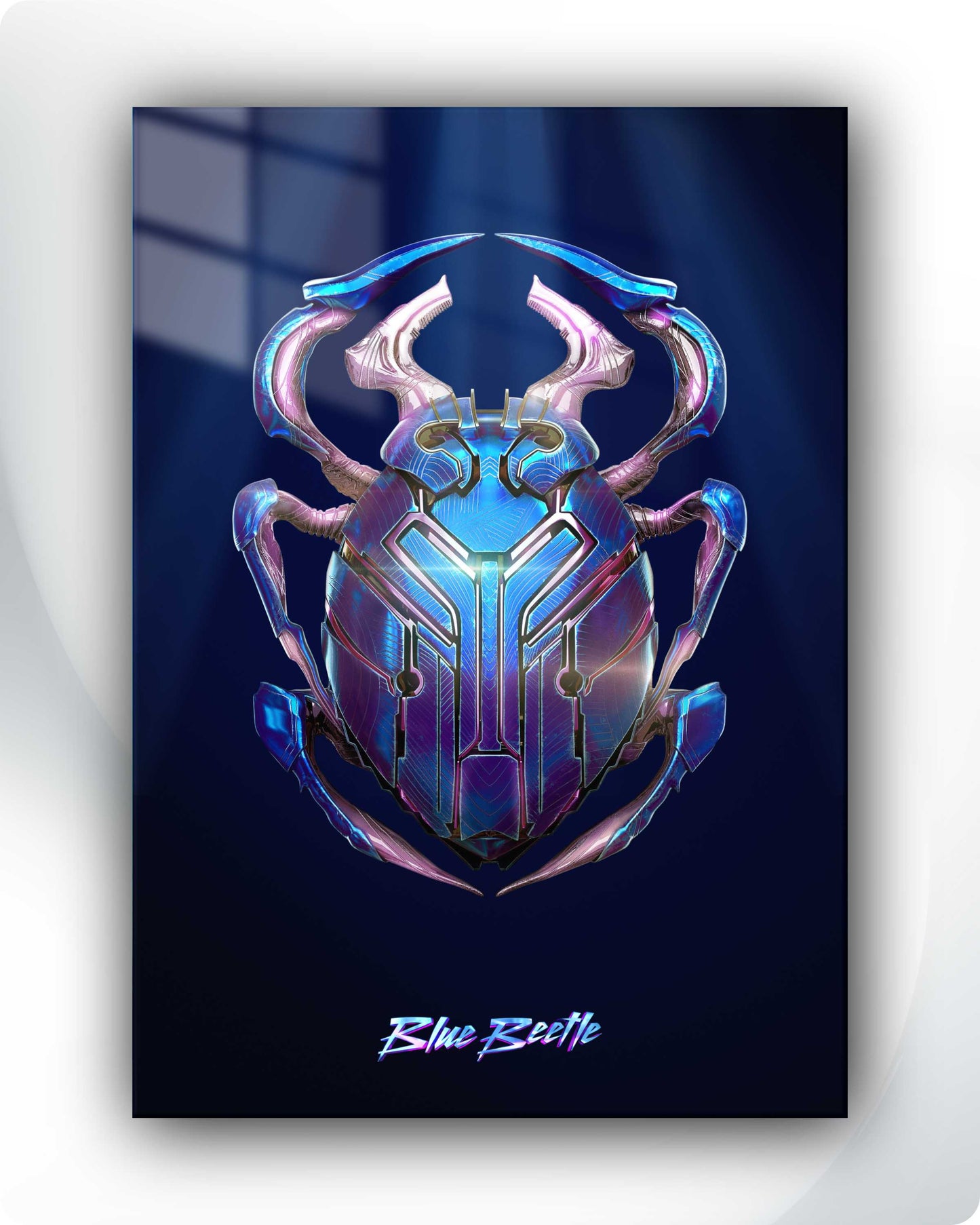 Blue Beetle Metal Poster – DC Superhero