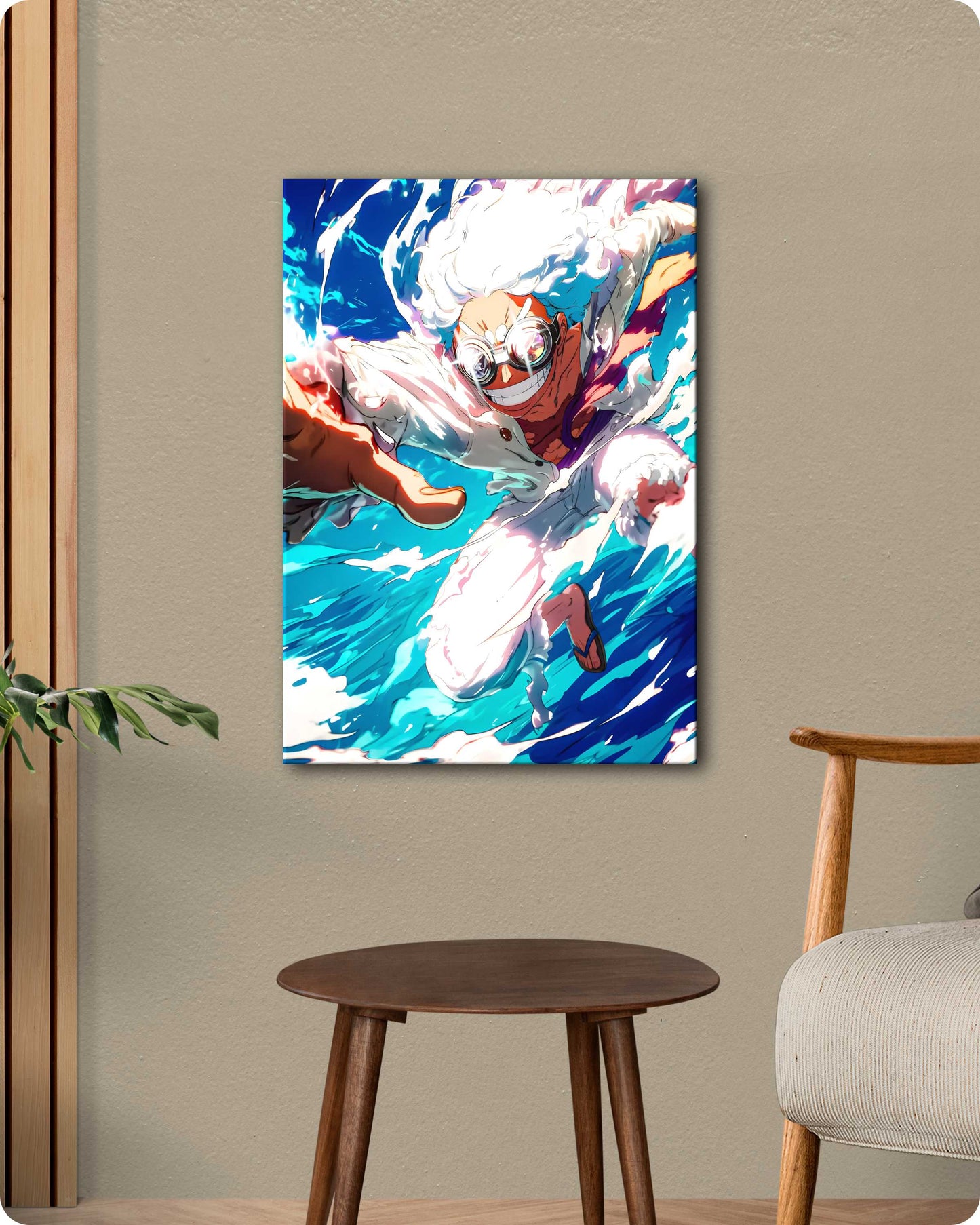 One Piece Luffy Gear 5 Metal Poster