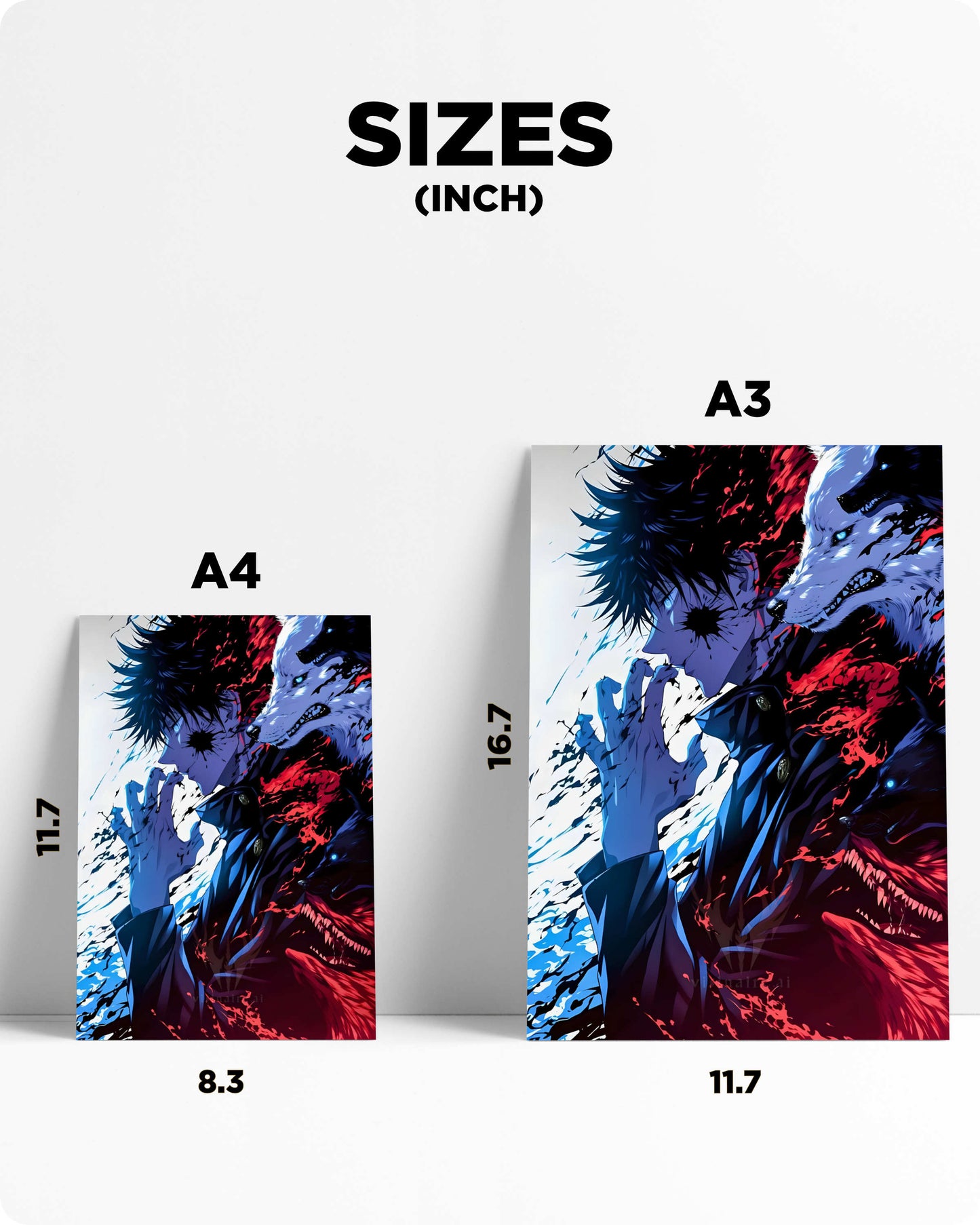 Jujutsu Kaisen Megumi Fushiguro Metal Poster