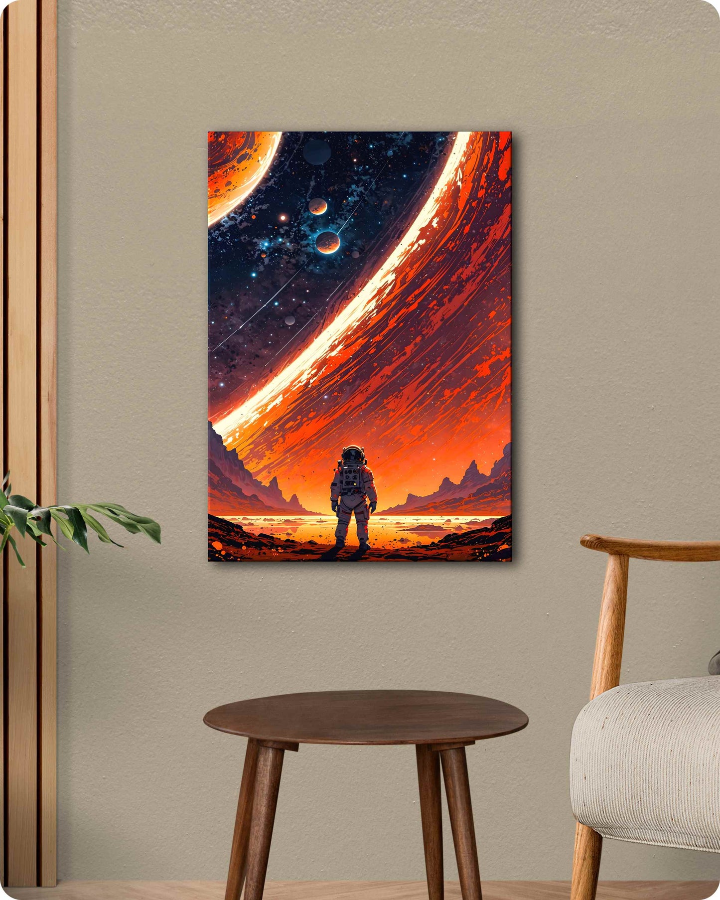 Outer Space Metal Poster – Galactic Journey
