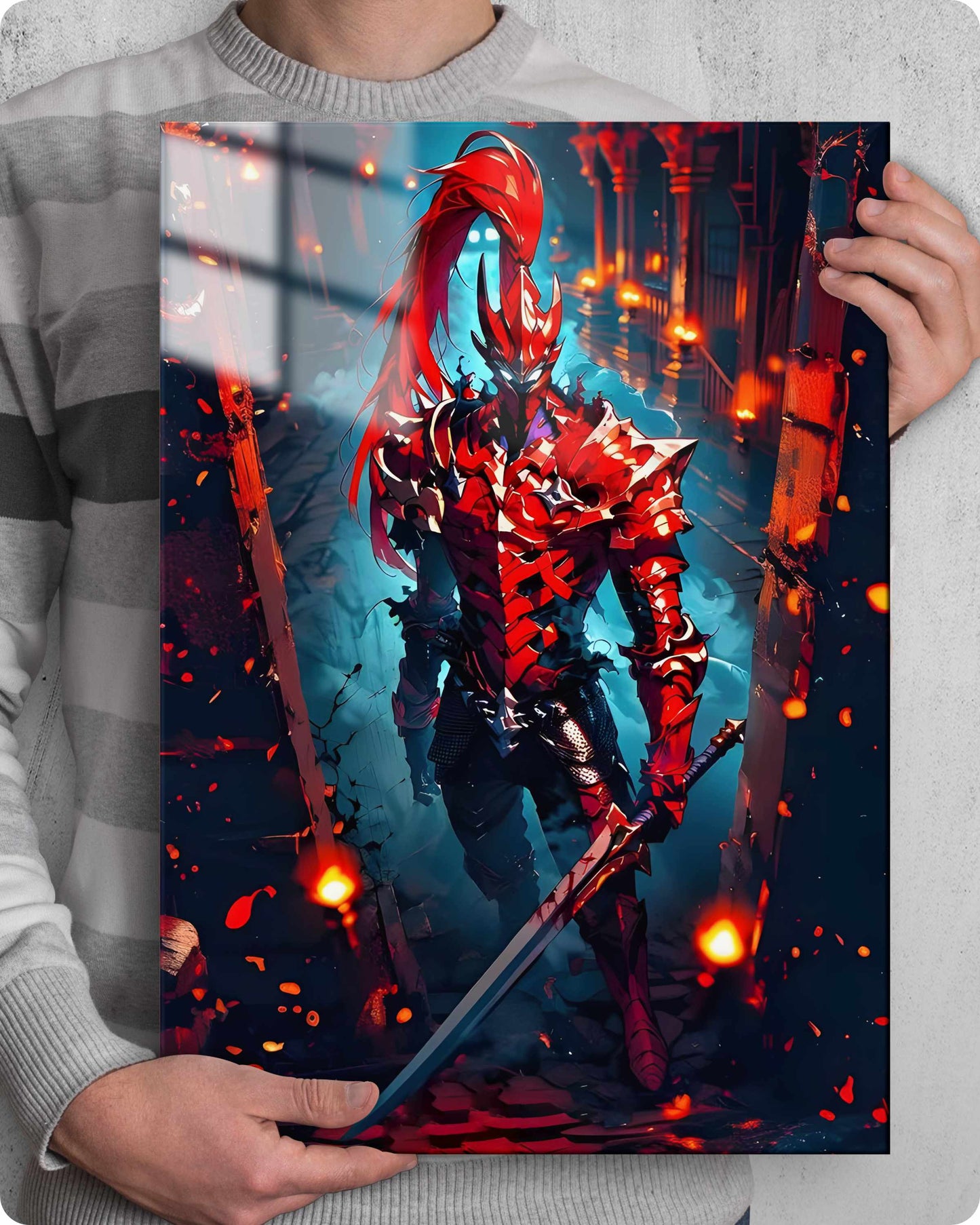 Solo Leveling Igris Metal Poster