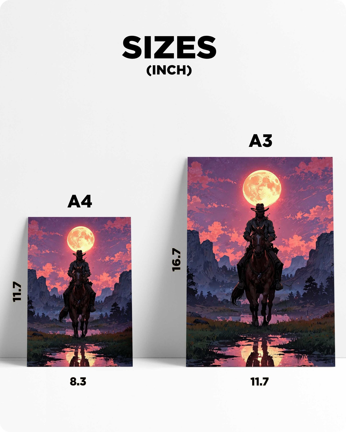 RDR2 Rockstar Games Metal Poster – Journey at Dusk Metal