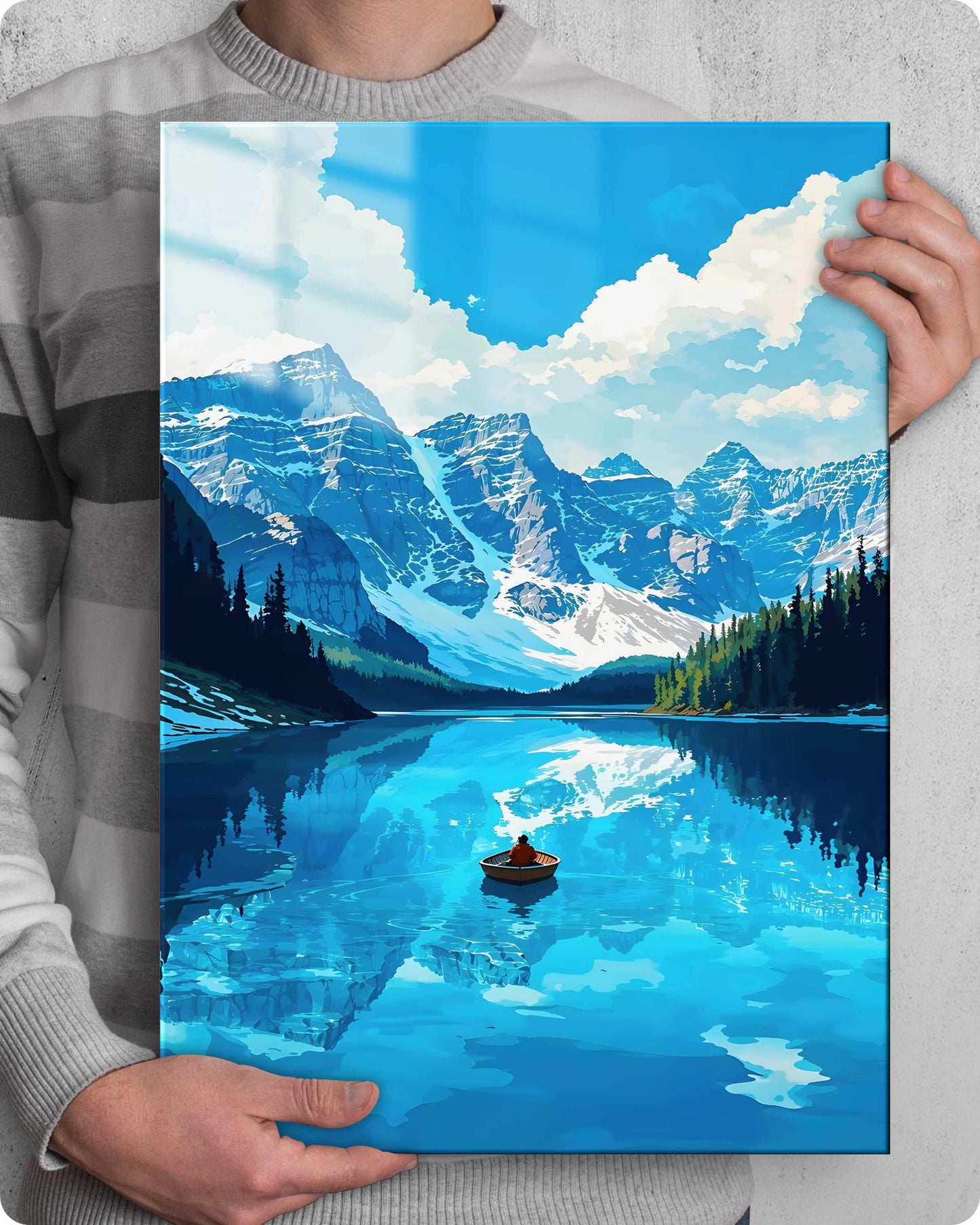 Mountain & Water Scenery Metal Poster