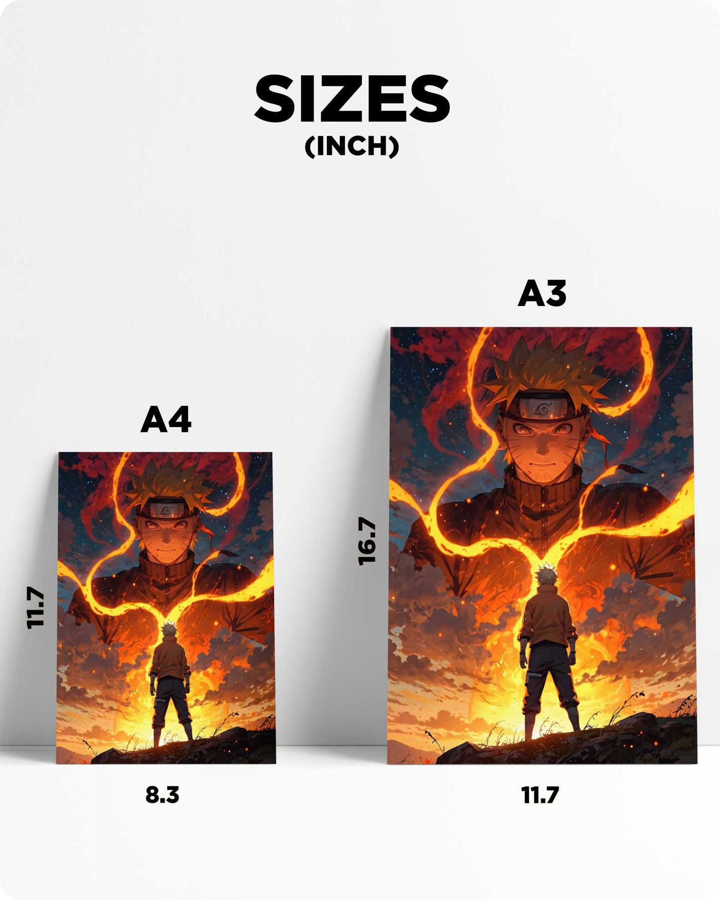 Naruto Uzumaki Metal Poster – Nine-Tails