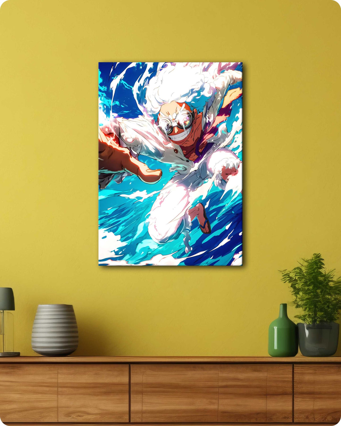 One Piece Luffy Gear 5 Metal Poster