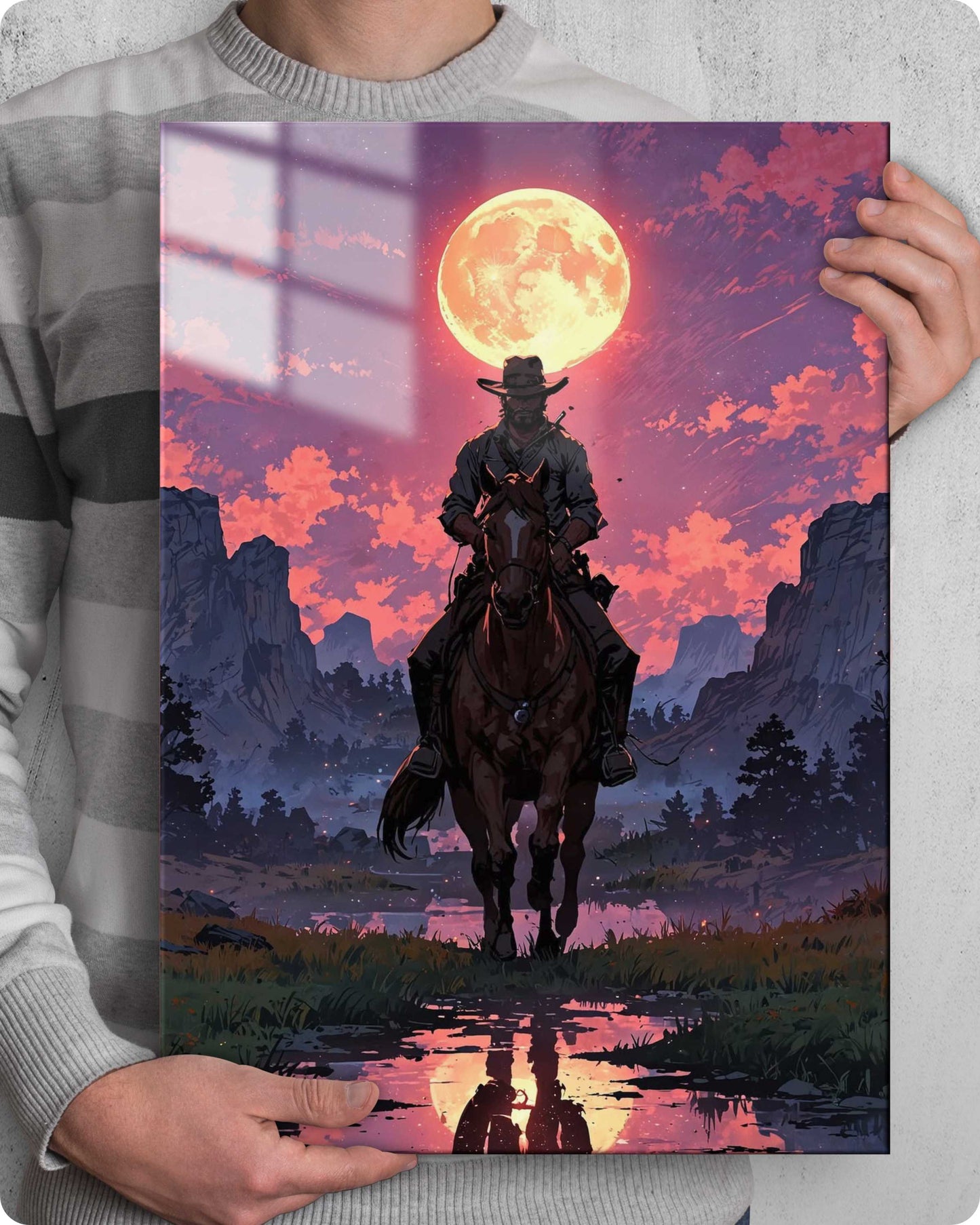 RDR2 Rockstar Games Metal Poster – Journey at Dusk Metal