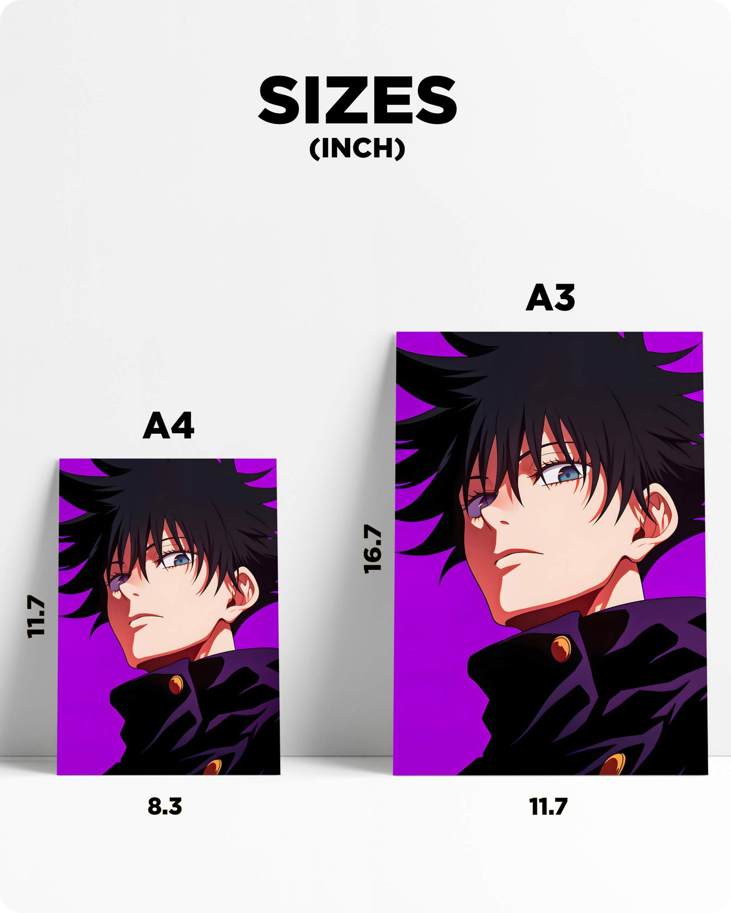 Jujutsu Kaisen Megumi Fushiguro Metal Poster