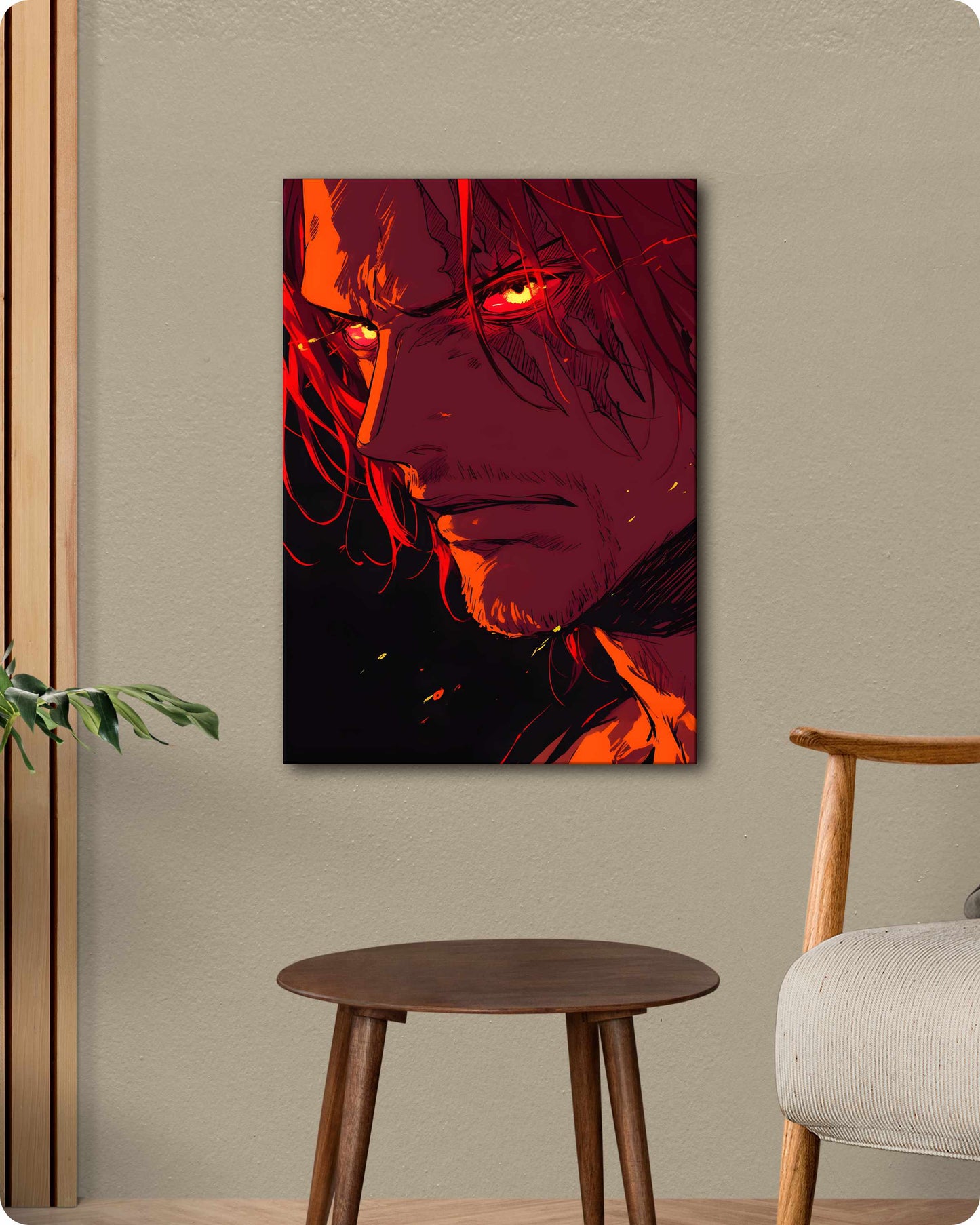 One Piece Shanks Metal Poster – Red-Haired Pirate