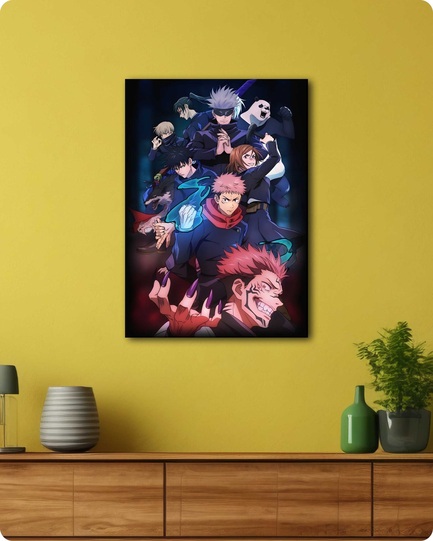 Jujutsu Kaisen Metal Poster – Gojo’s Team