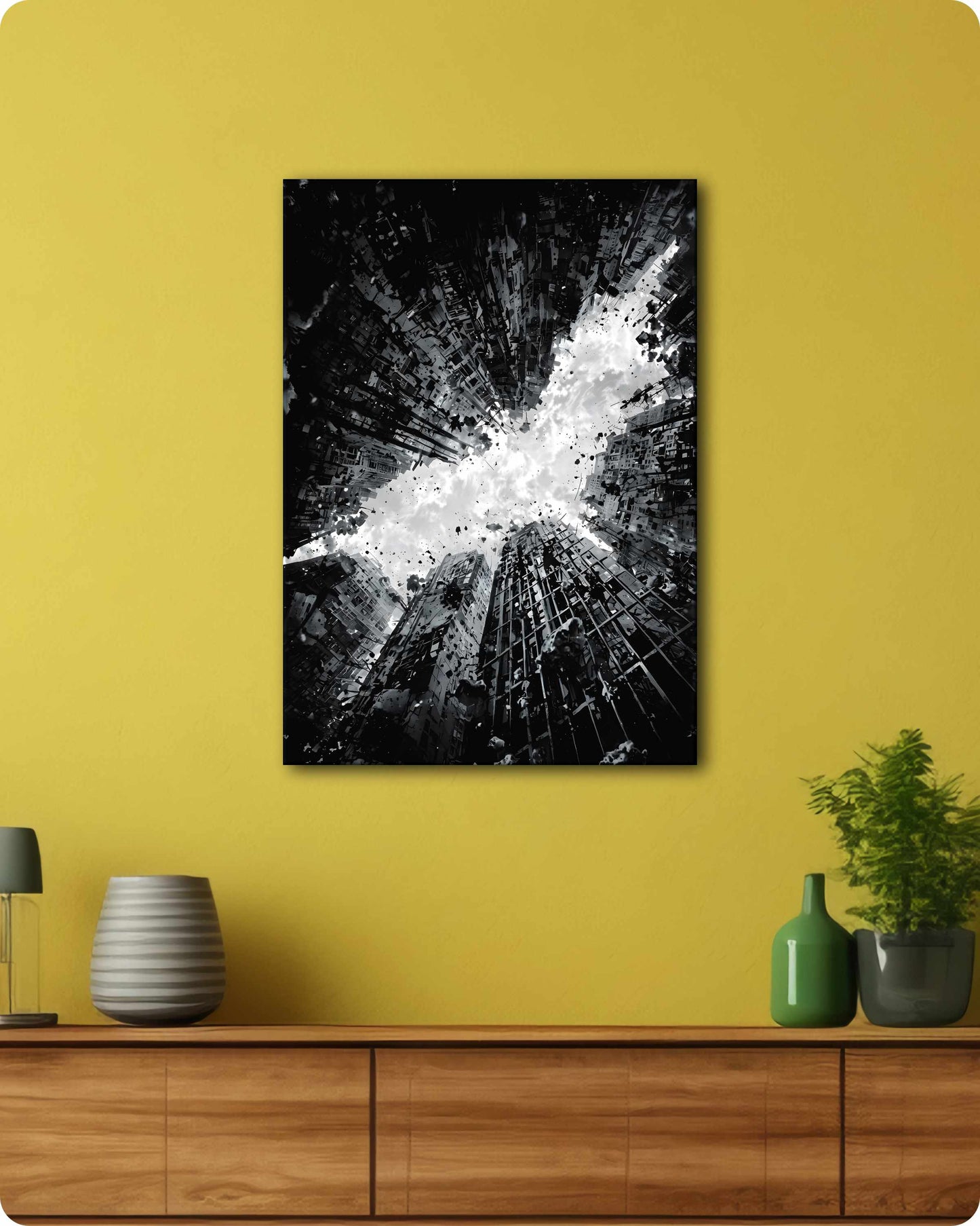 Batman Emblem Metal Poster – The Dark Knight Rises DC Superhero