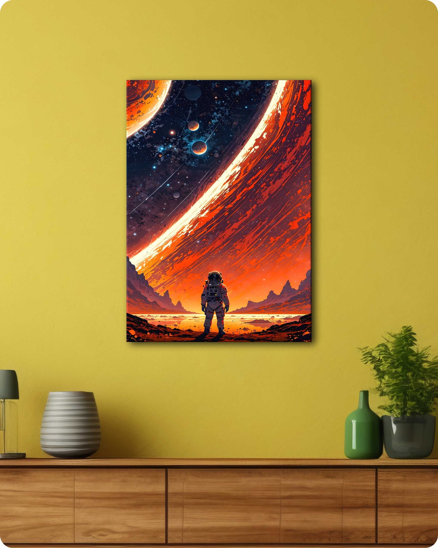 Outer Space Metal Poster – Galactic Journey