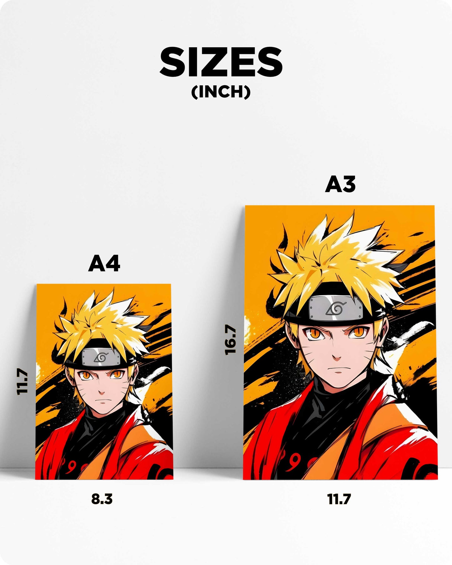 Naruto Uzumaki Sage Mode Metal Poster