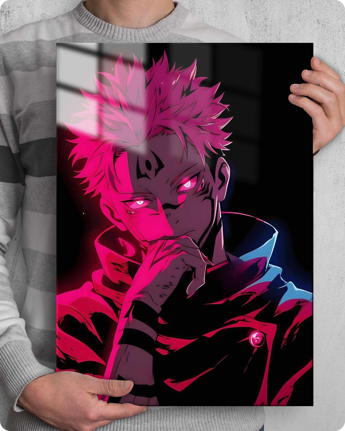Jujutsu Kaisen Sukuna Metal Poster - King of Curse