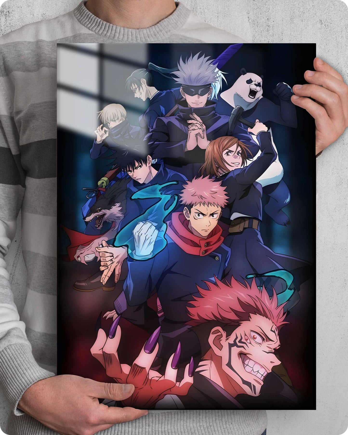 Jujutsu Kaisen Metal Poster – Gojo’s Team