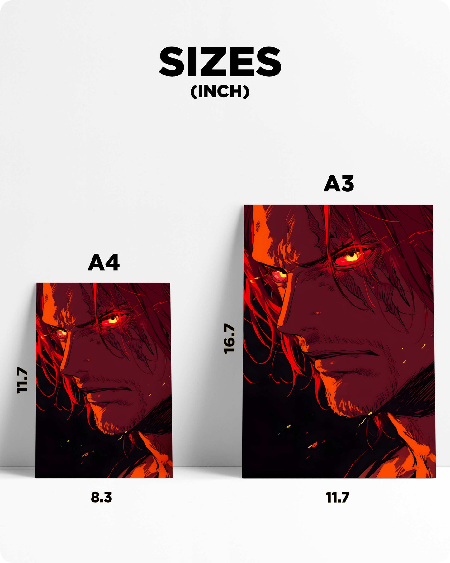 One Piece Shanks Metal Poster – Red-Haired Pirate
