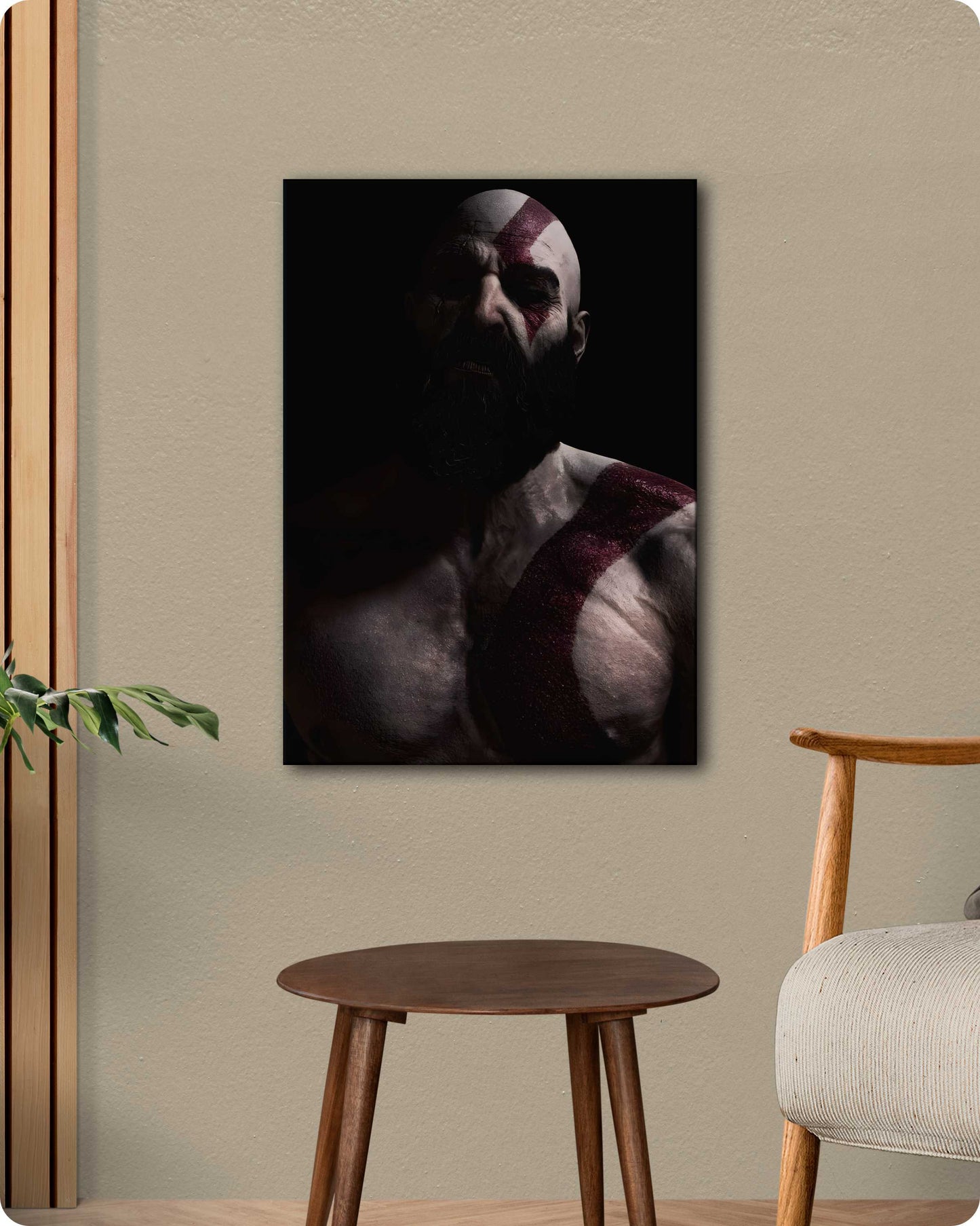 God of War Ragnarok Kratos Metal Poster
