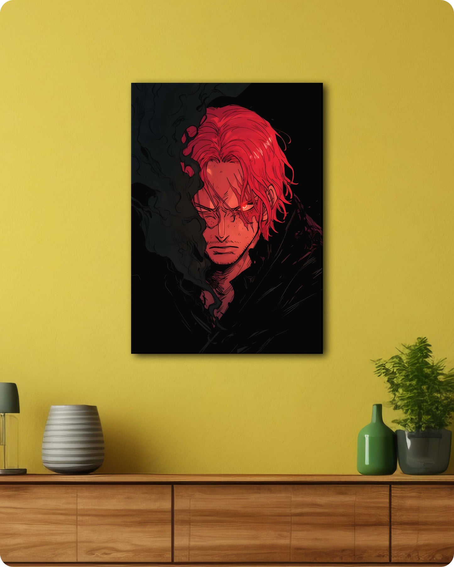 One Piece Shanks Metal Poster – Yonko of the Sea