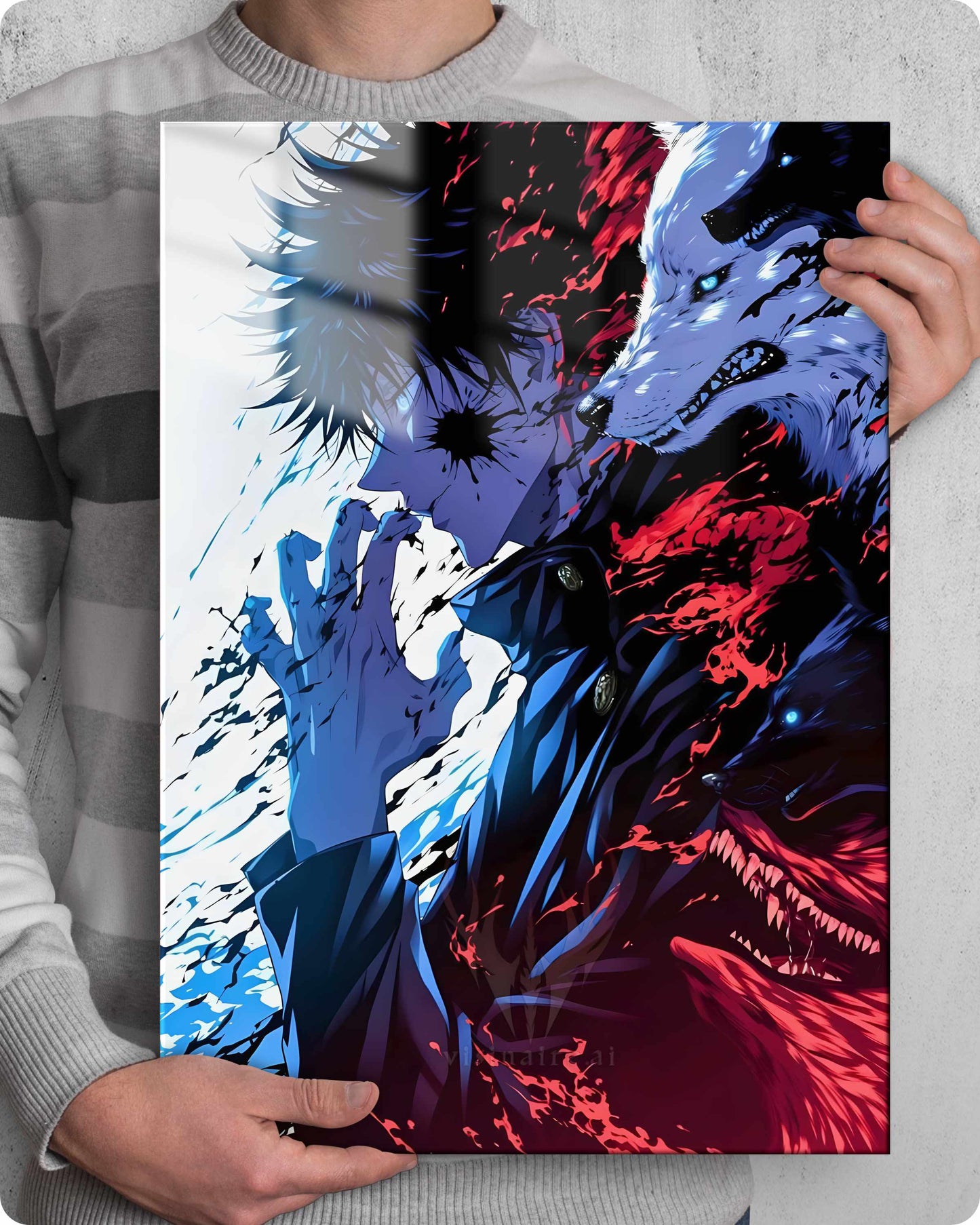 Jujutsu Kaisen Megumi Fushiguro Metal Poster
