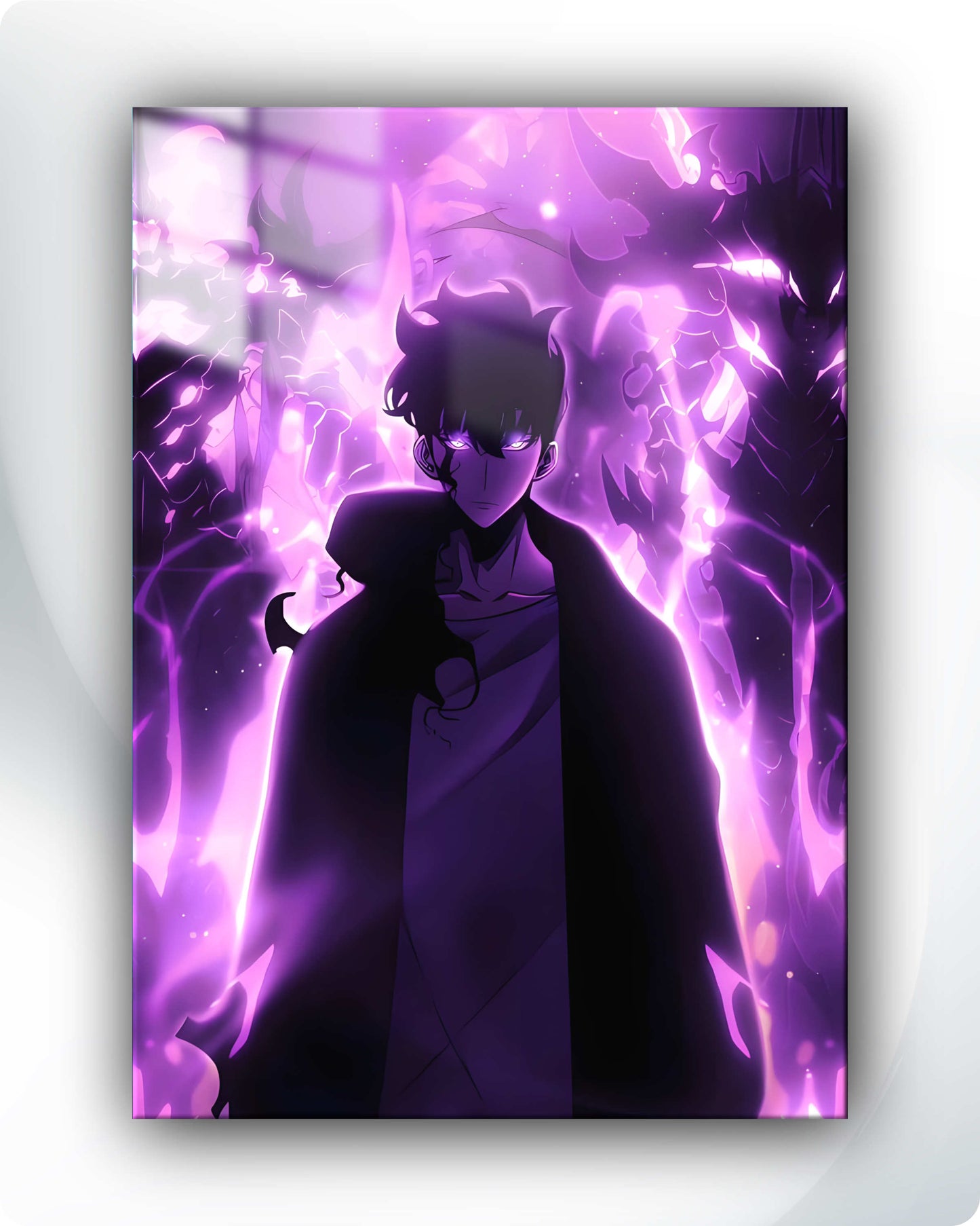 Solo Leveling Metal Poster – Jin-Woo Shadow Monarch