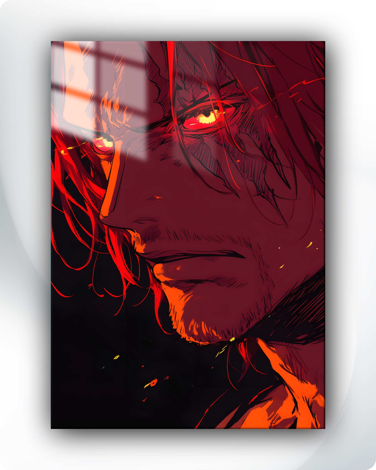 One Piece Shanks Metal Poster – Red-Haired Pirate